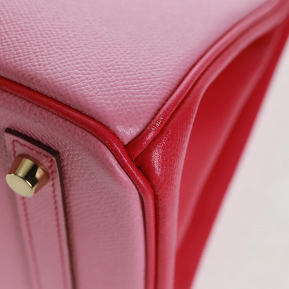 HERMES Birkin 30 Bag Leather SPO Gold Rose Confetti x Rose Tyrian Auth SW2128SM