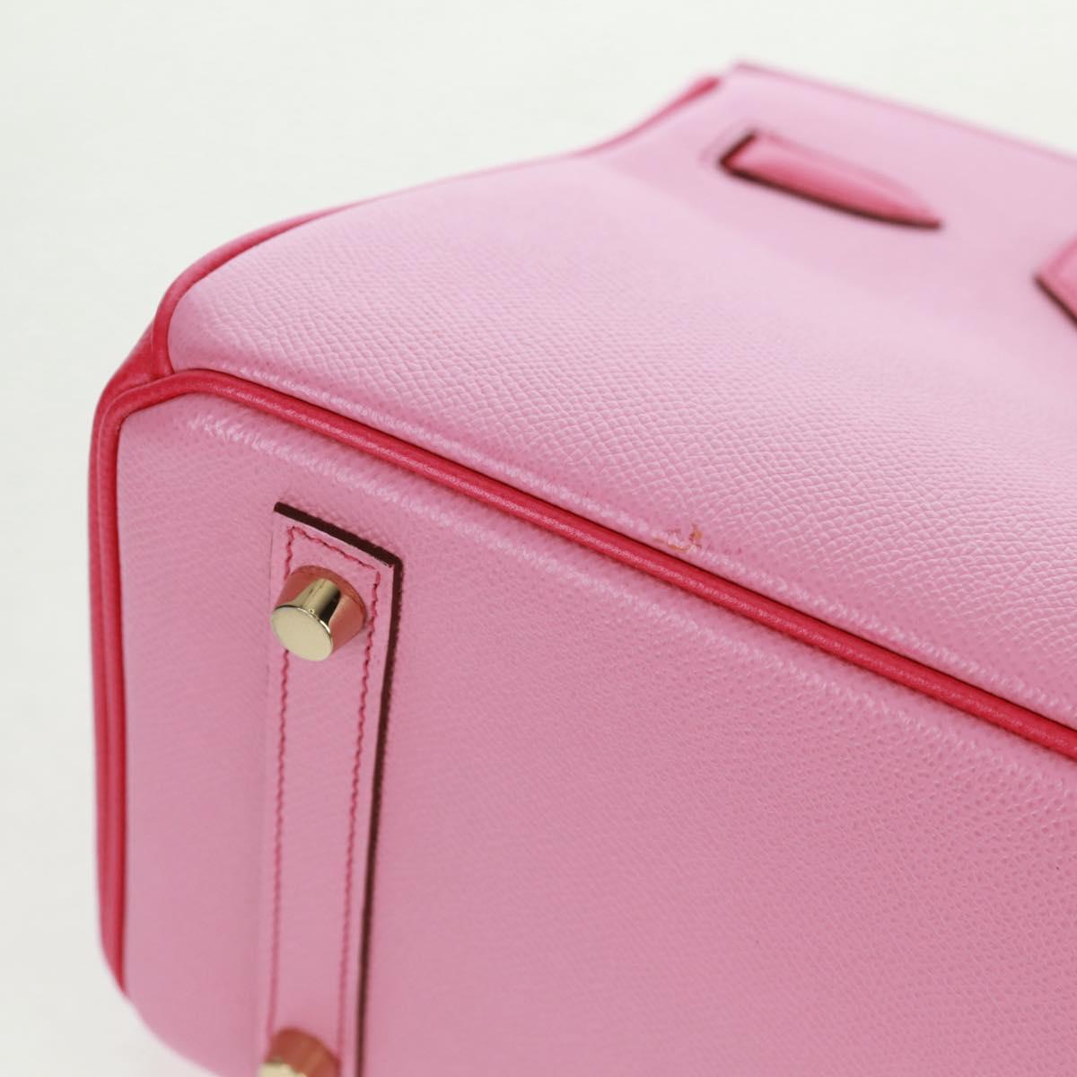 HERMES Birkin 30 Bag Leather SPO Gold Rose Confetti x Rose Tyrian Auth SW2128SM