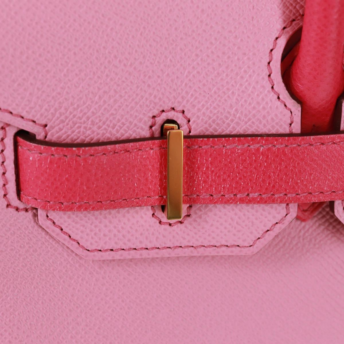 HERMES Birkin 30 Bag Leather SPO Gold Rose Confetti x Rose Tyrian Auth SW2128SM