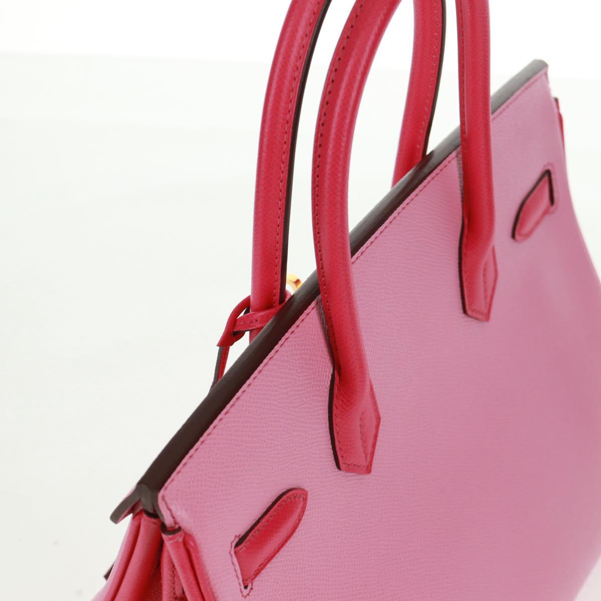 HERMES Birkin 30 Bag Leather SPO Gold Rose Confetti x Rose Tyrian Auth SW2128SM