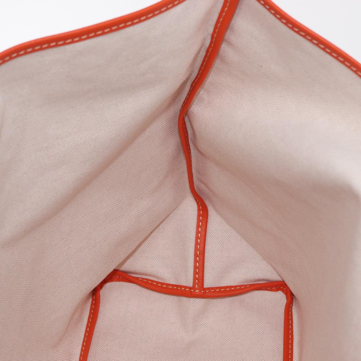 GOYARD Herringbone Saint Louis PM Tote Bag PVC Orange Auth SW2131SM