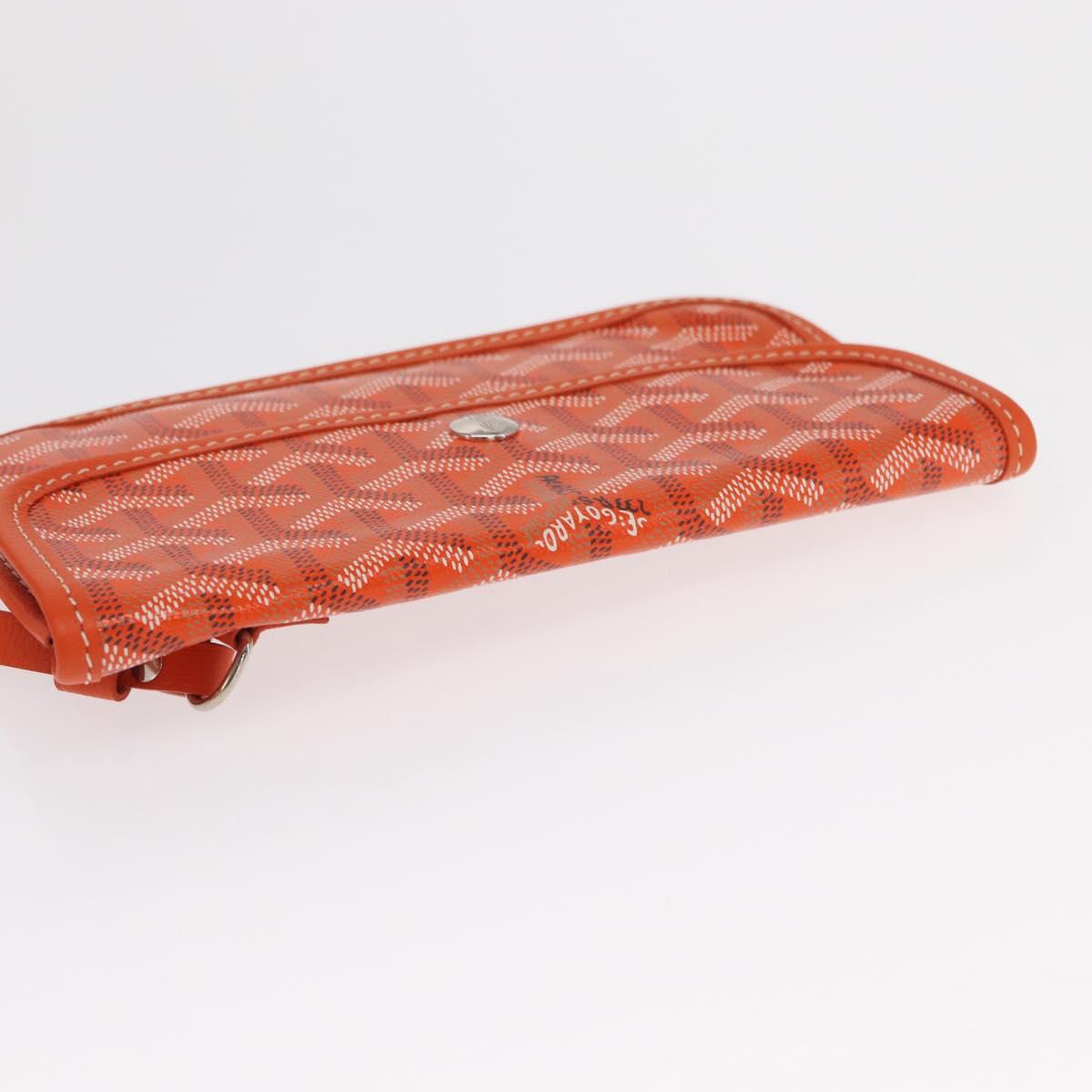 GOYARD Herringbone Saint Louis PM Tote Bag PVC Orange Auth SW2131SM