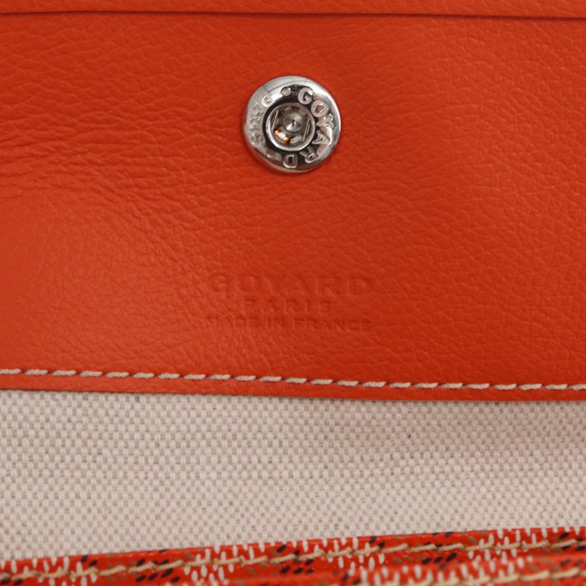 GOYARD Herringbone Saint Louis PM Tote Bag PVC Orange Auth SW2131SM