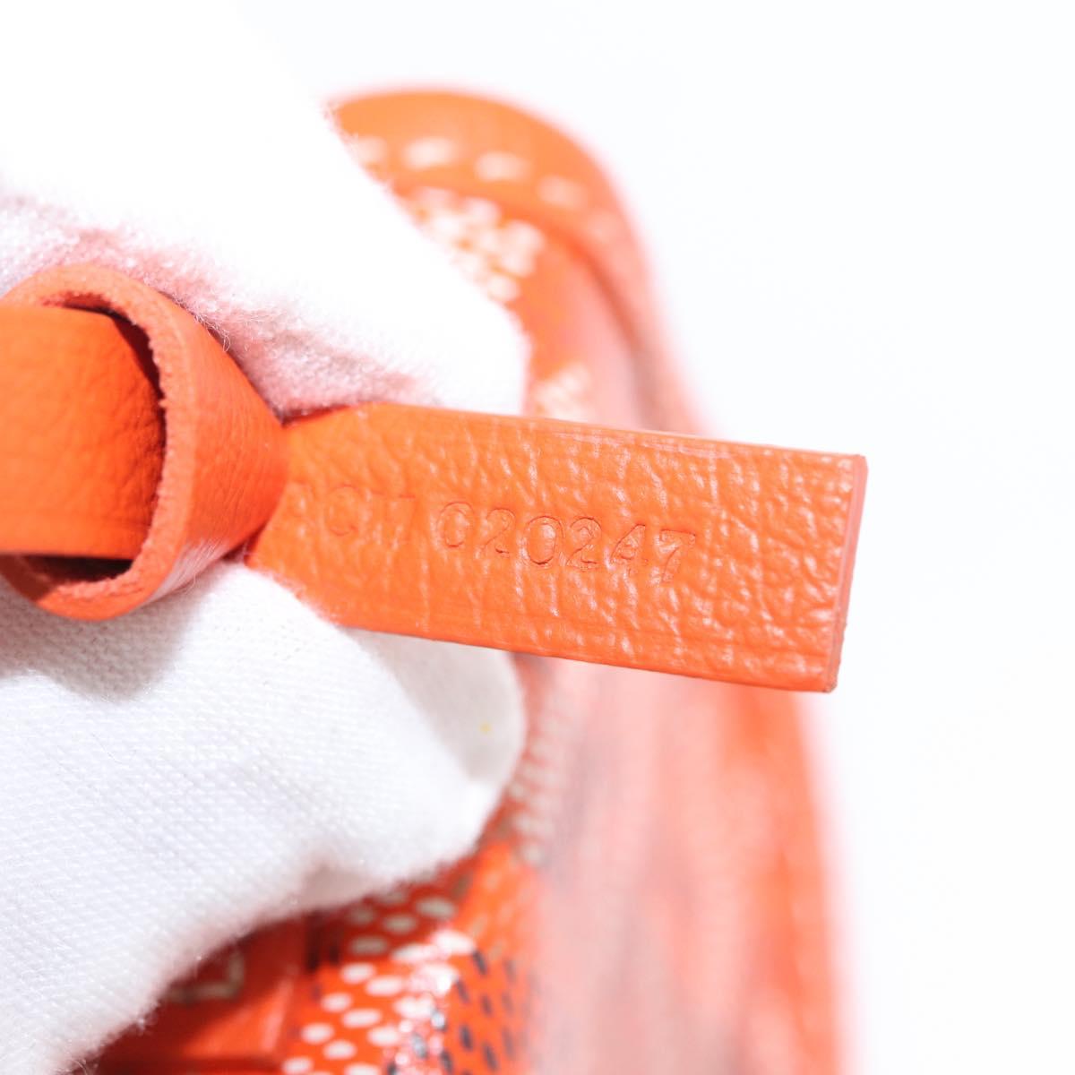 GOYARD Herringbone Saint Louis PM Tote Bag PVC Orange Auth SW2131SM