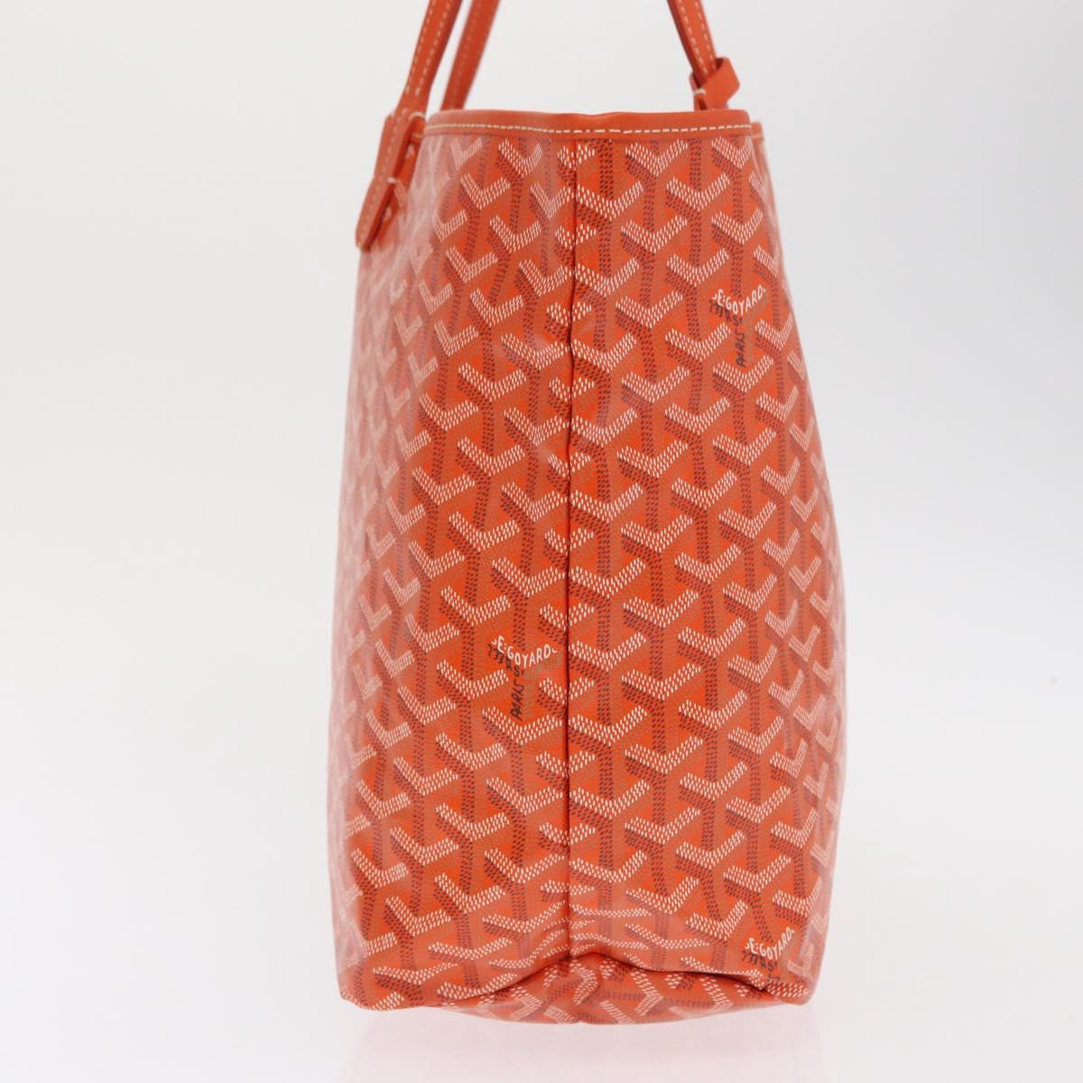 GOYARD Herringbone Saint Louis PM Tote Bag PVC Orange Auth SW2131SM