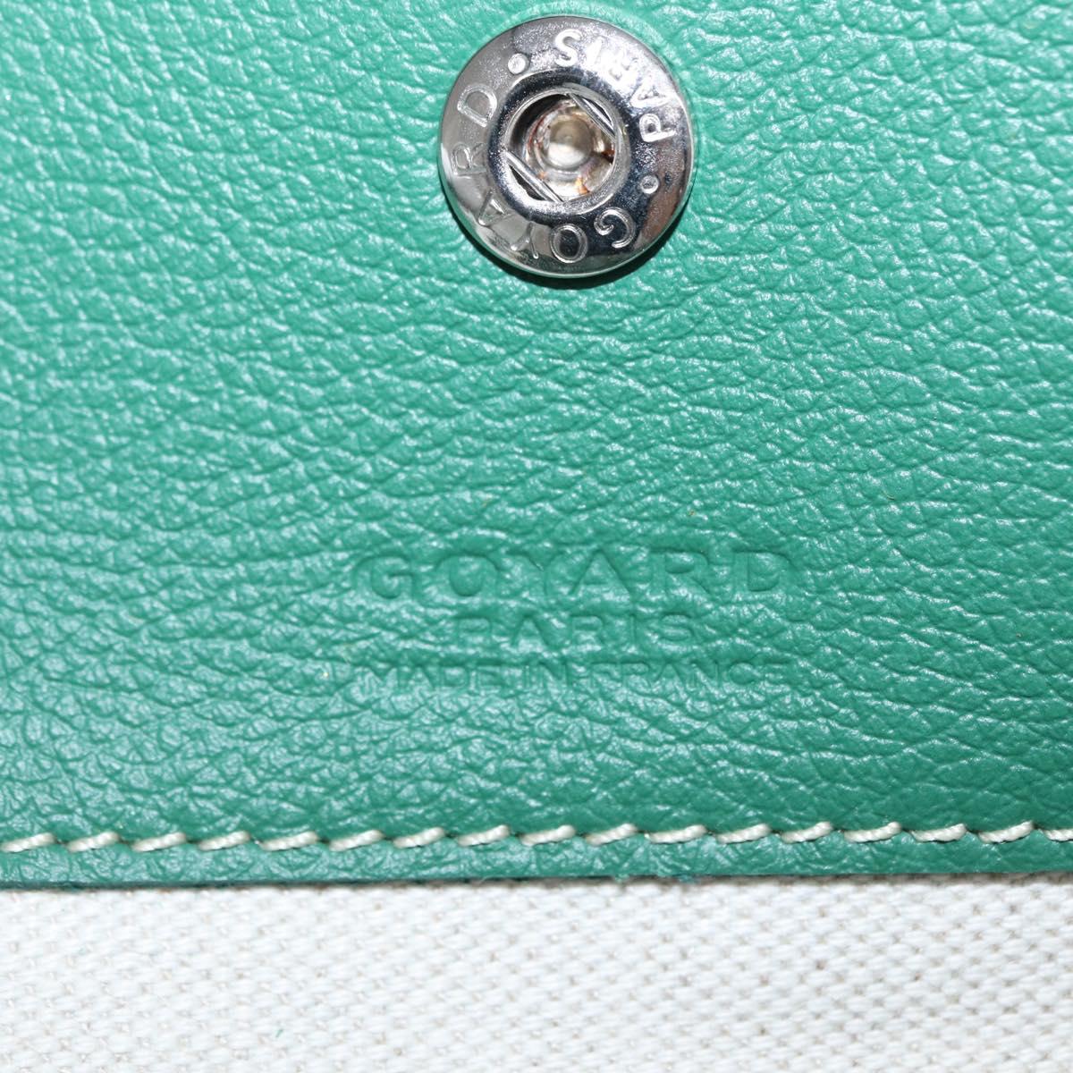 GOYARD Herringbone Saint Louis PM Tote Bag PVC Green Auth SW2132SM