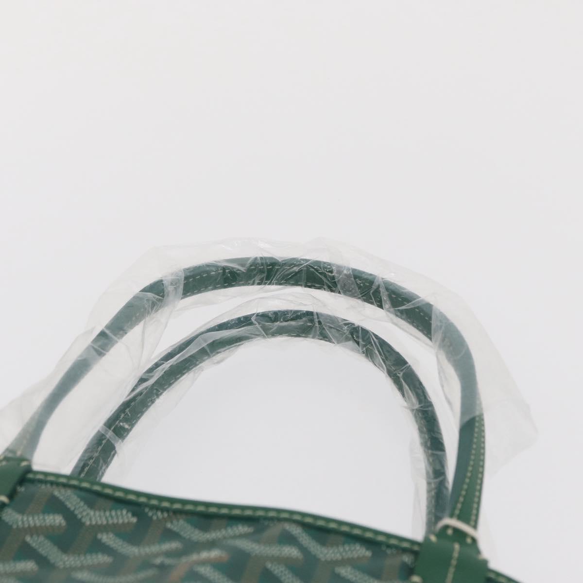 GOYARD Herringbone Saint Louis PM Tote Bag PVC Green Auth SW2132SM