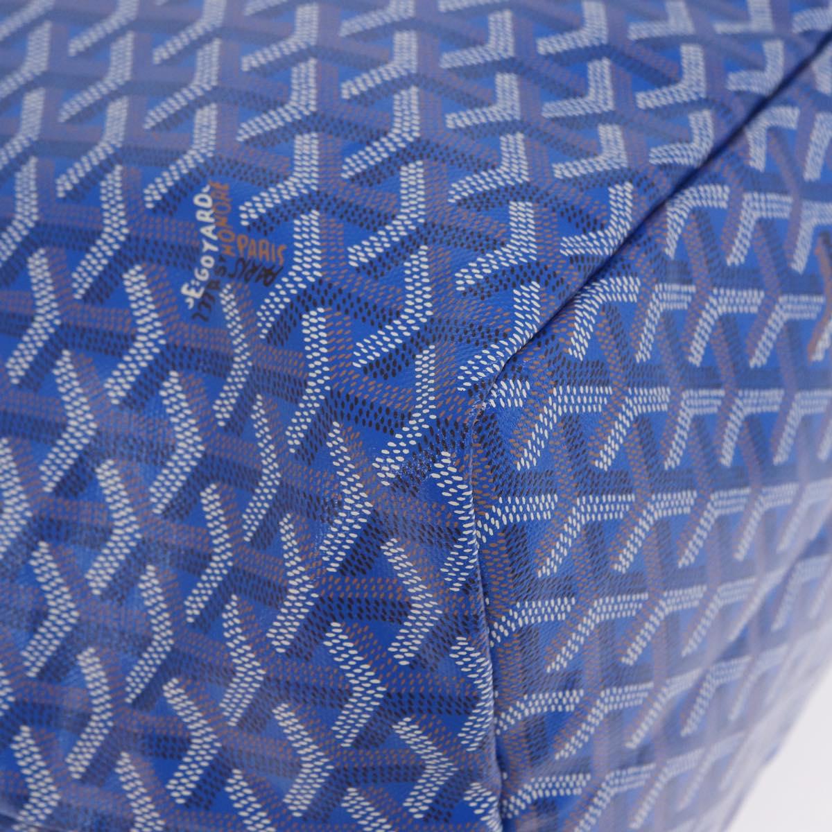 GOYARD Herringbone Saint Louis GM Tote Bag PVC Blue Auth SW2133SM