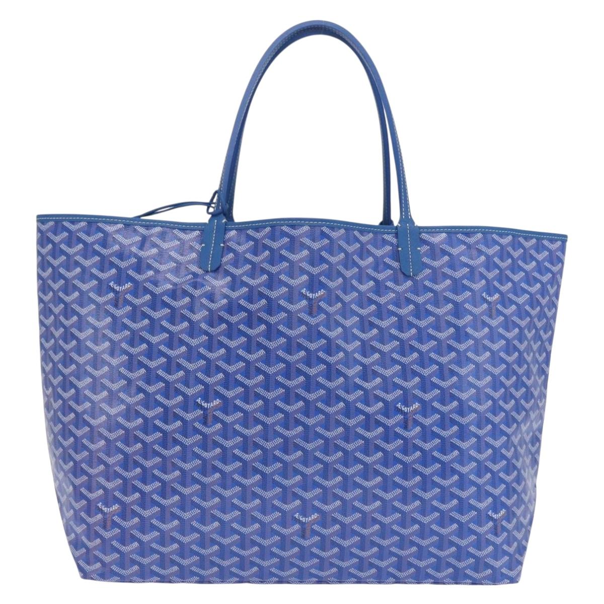 GOYARD Herringbone Saint Louis GM Tote Bag PVC Blue Auth SW2133SM