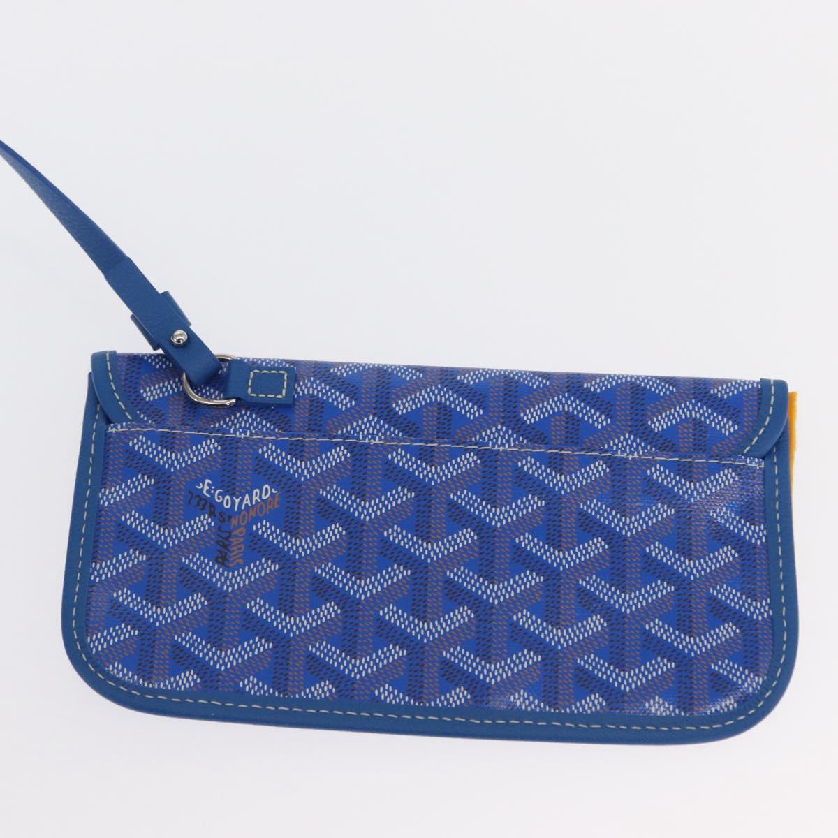 GOYARD Herringbone Saint Louis GM Tote Bag PVC Blue Auth SW2133SM