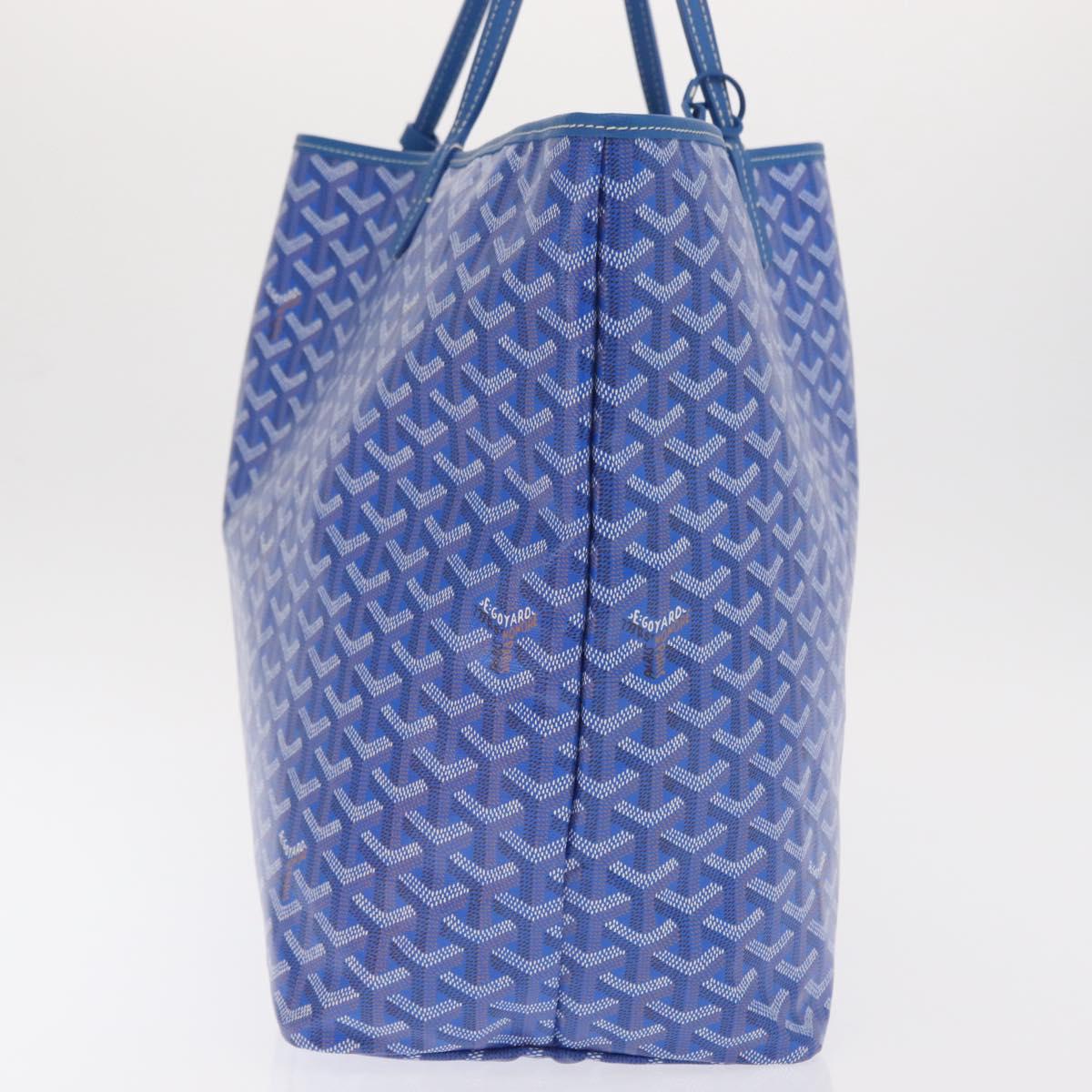 GOYARD Herringbone Saint Louis GM Tote Bag PVC Blue Auth SW2133SM