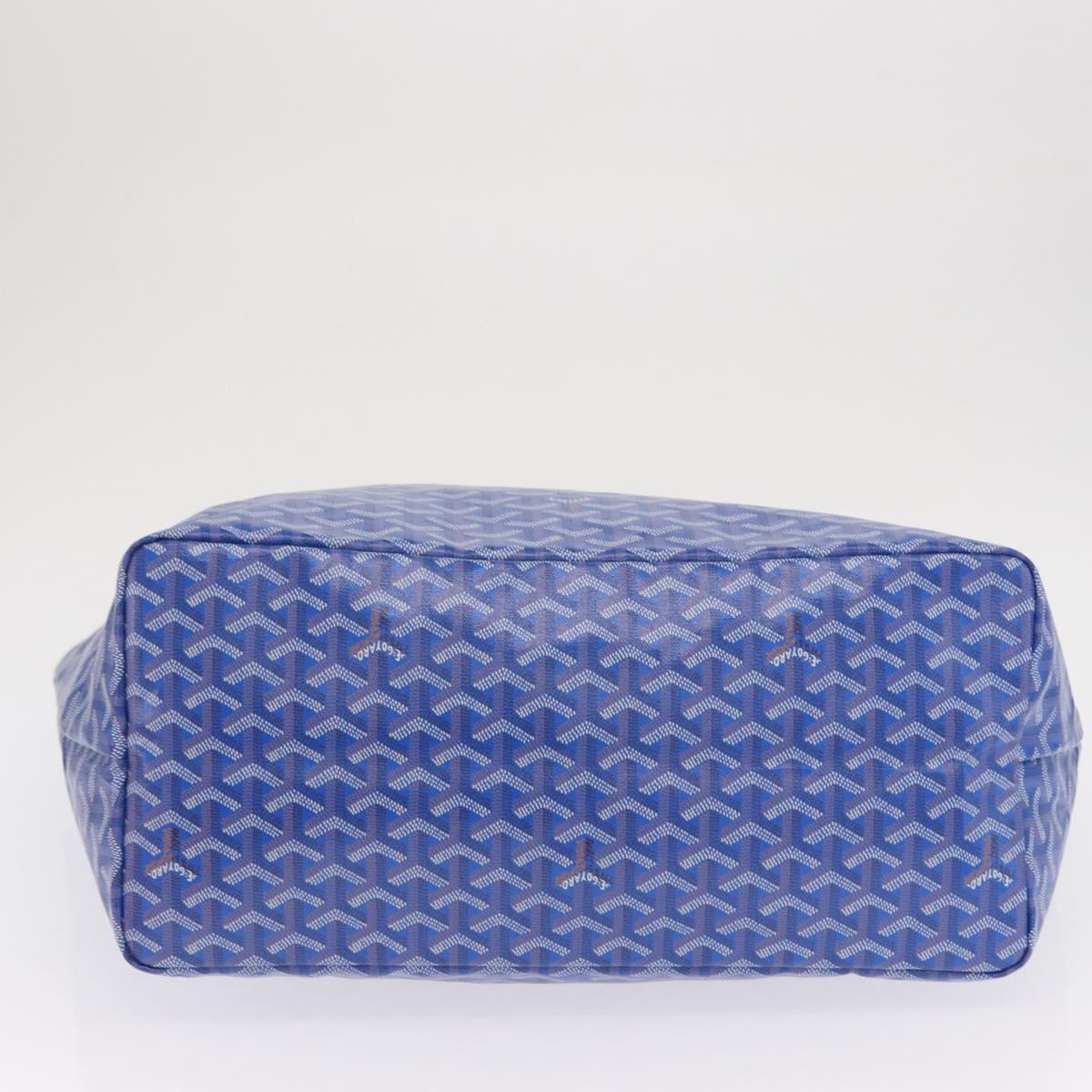 GOYARD Herringbone Saint Louis GM Tote Bag PVC Blue Auth SW2133SM