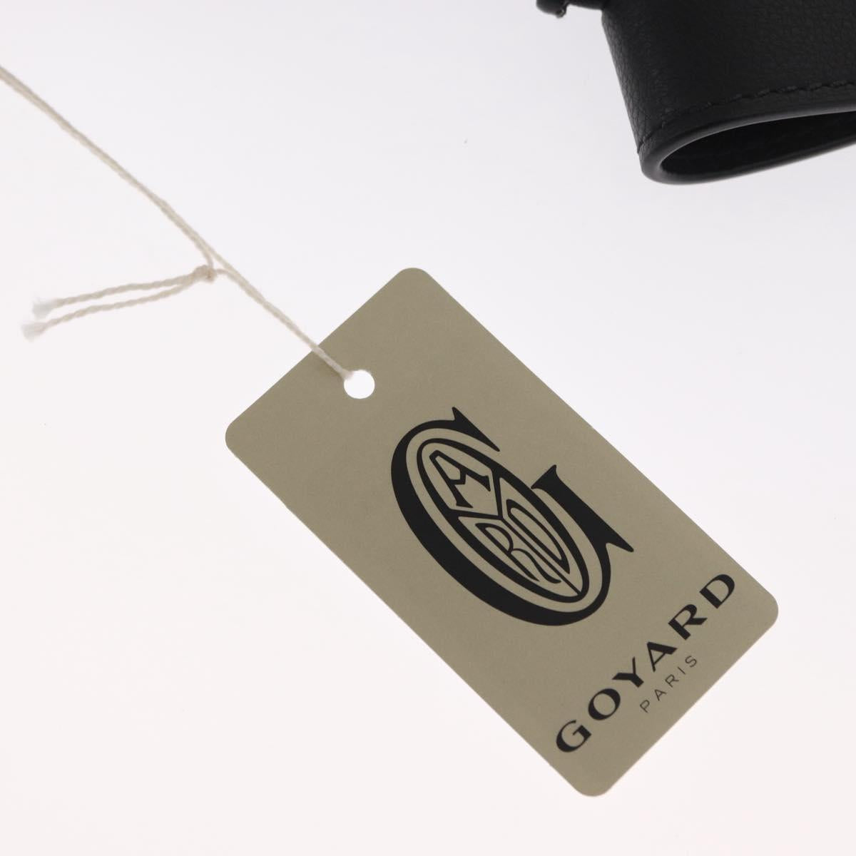 GOYARD Herringbone Saint Louis PM Tote Bag PVC Black Auth SW2134SM