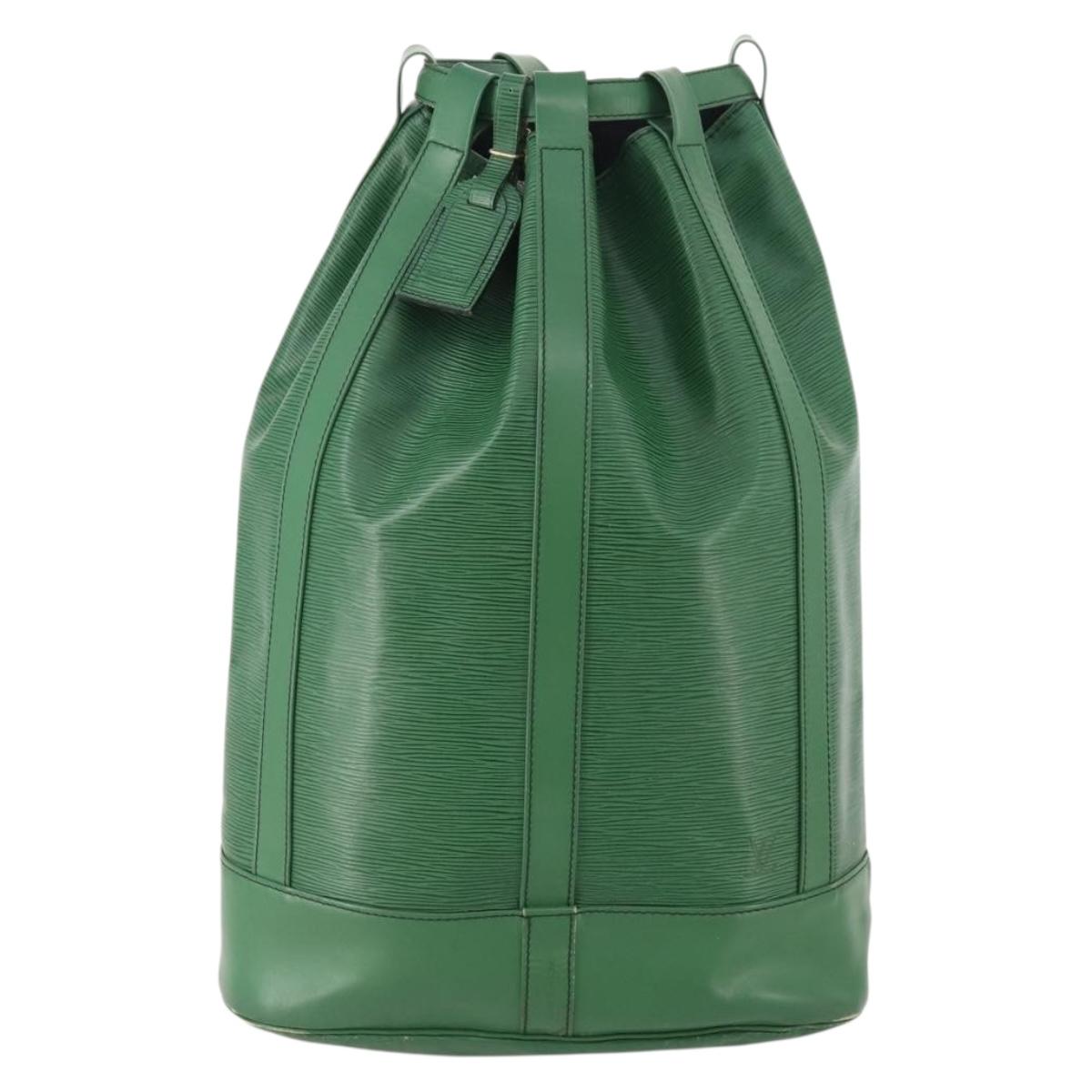 LOUIS VUITTON Epi Randonnee GM Shoulder Bag Green M43084 LV Auth SW2146