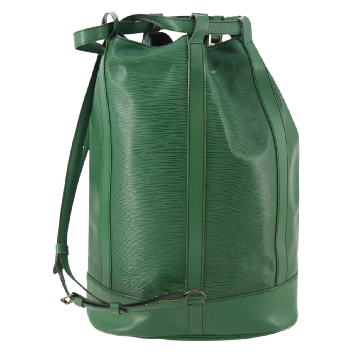 LOUIS VUITTON Epi Randonnee GM Shoulder Bag Green M43084 LV Auth SW2146
