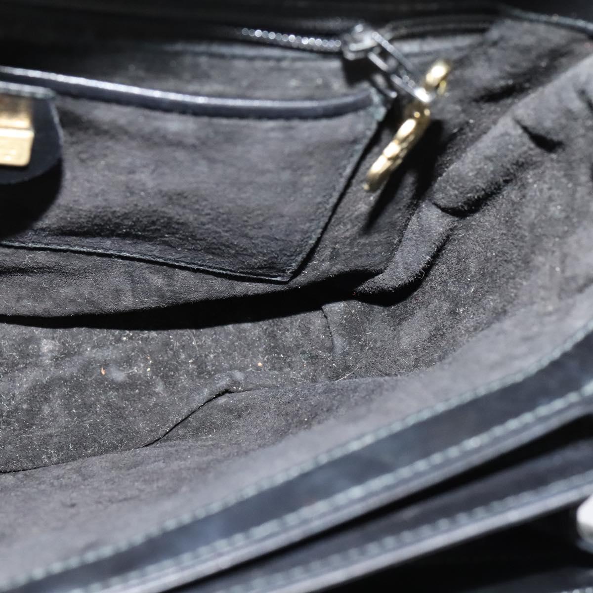 GUCCI Shoulder Bag Leather Black 001 109 1314 Auth sw215