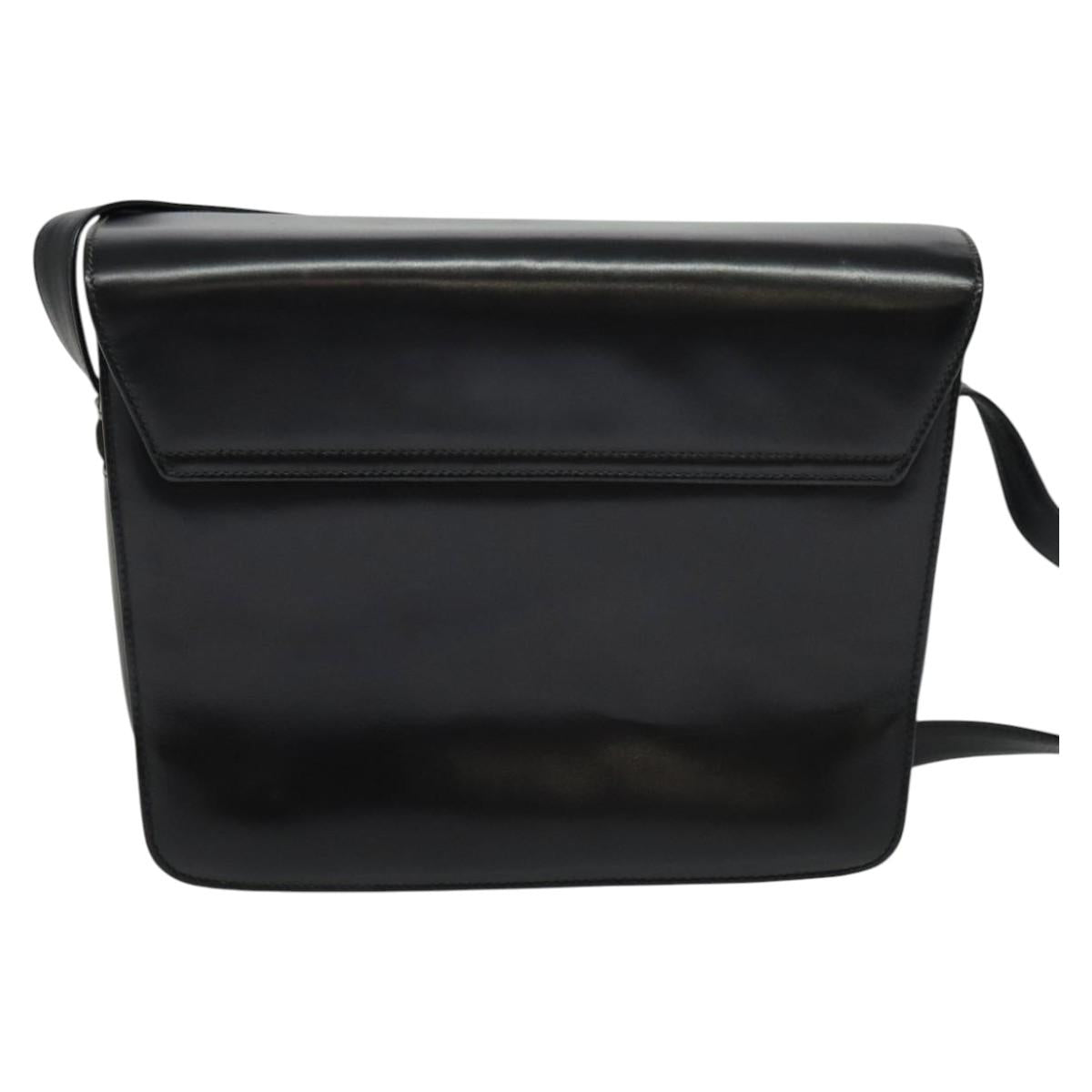 GUCCI Shoulder Bag Leather Black 001 109 1314 Auth sw215