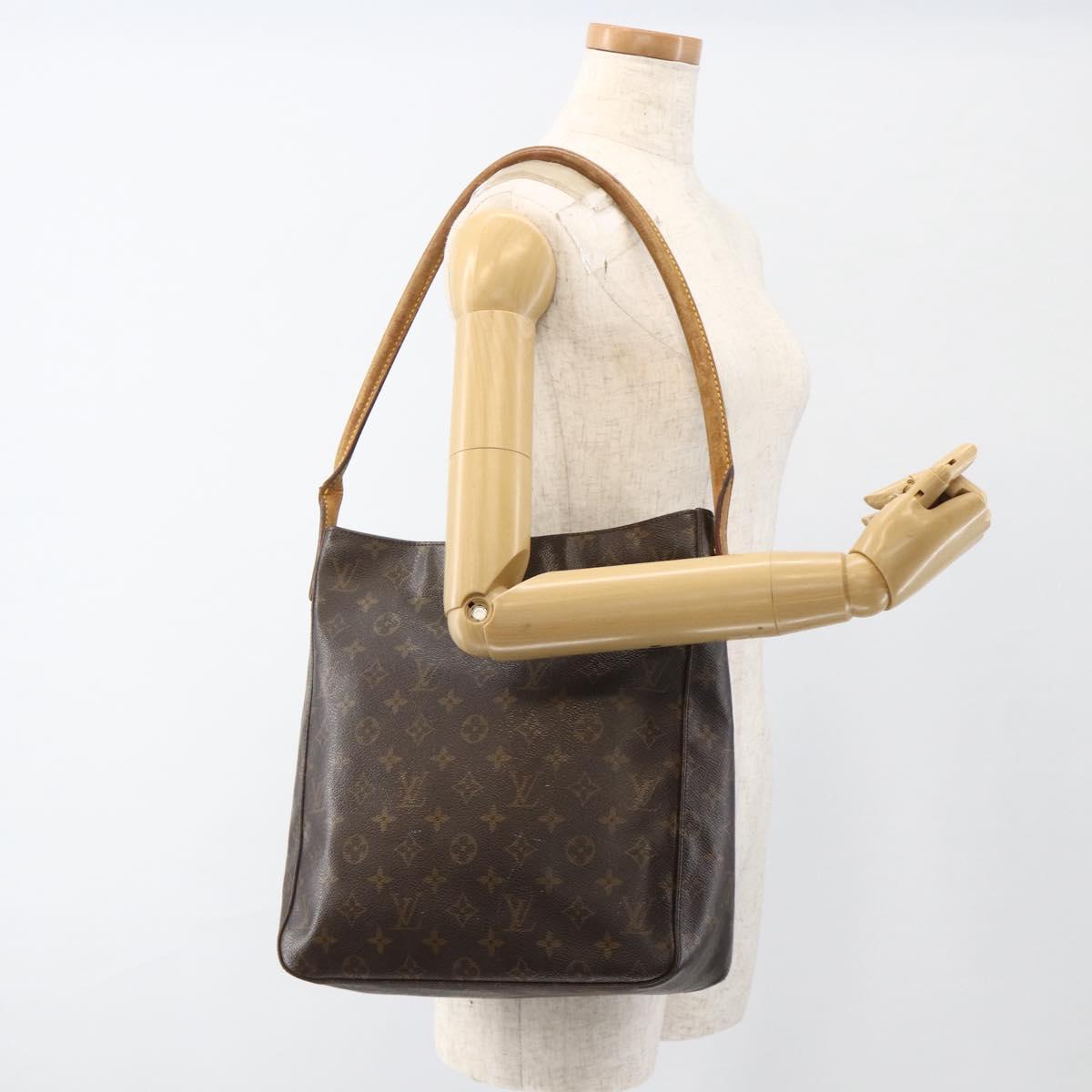 LOUIS VUITTON Monogram Looping GM Shoulder Bag M51145 LV Auth SW2157