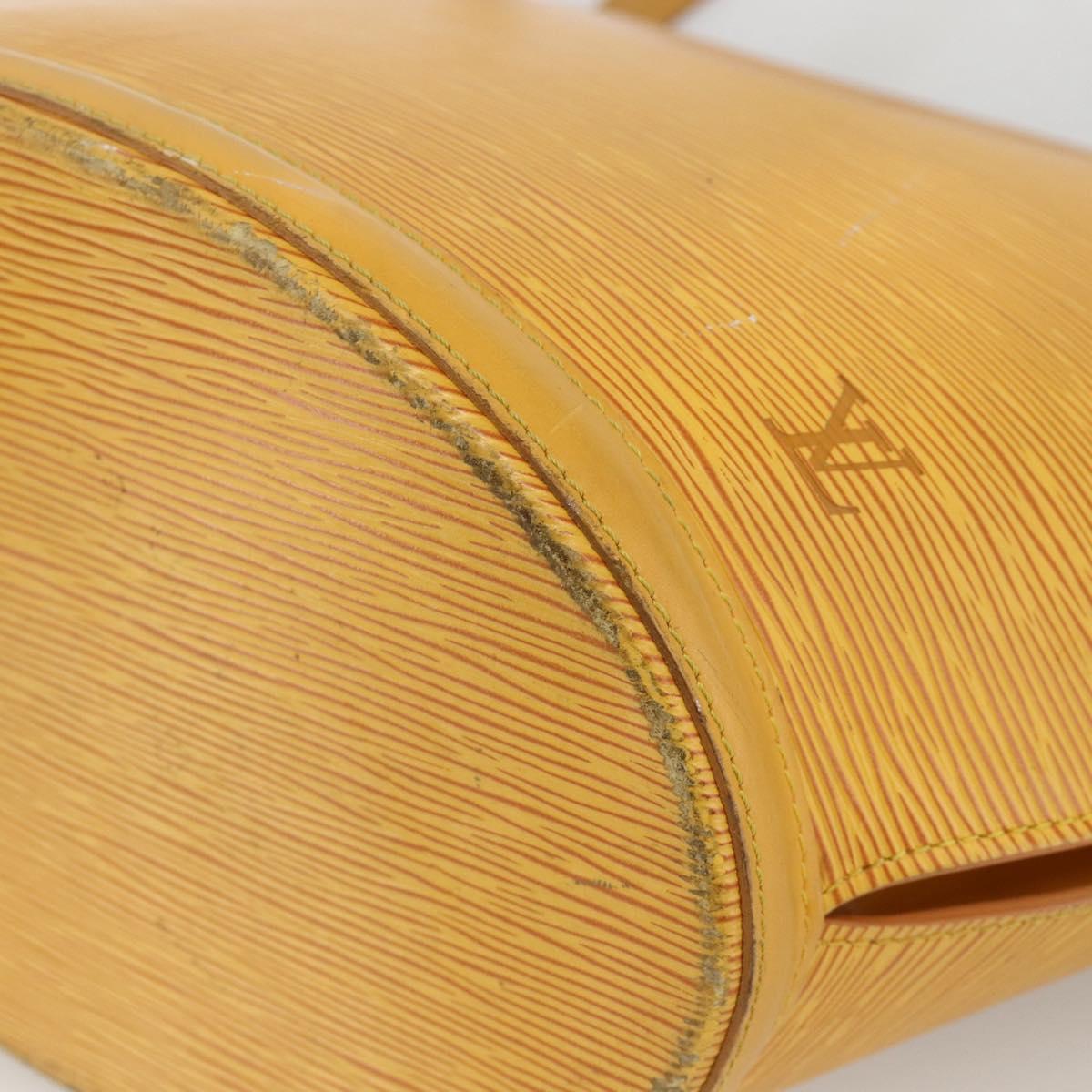 LOUIS VUITTON Epi Saint Jacques Shopping Bag Yellow M52269 LV Auth SW2167
