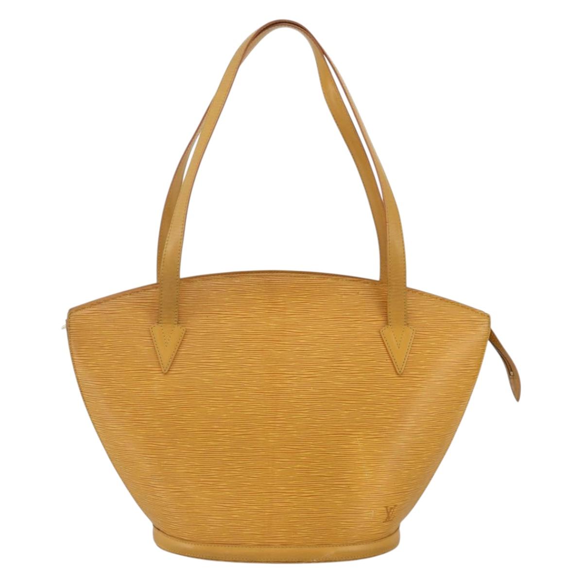LOUIS VUITTON Epi Saint Jacques Shopping Bag Yellow M52269 LV Auth SW2167