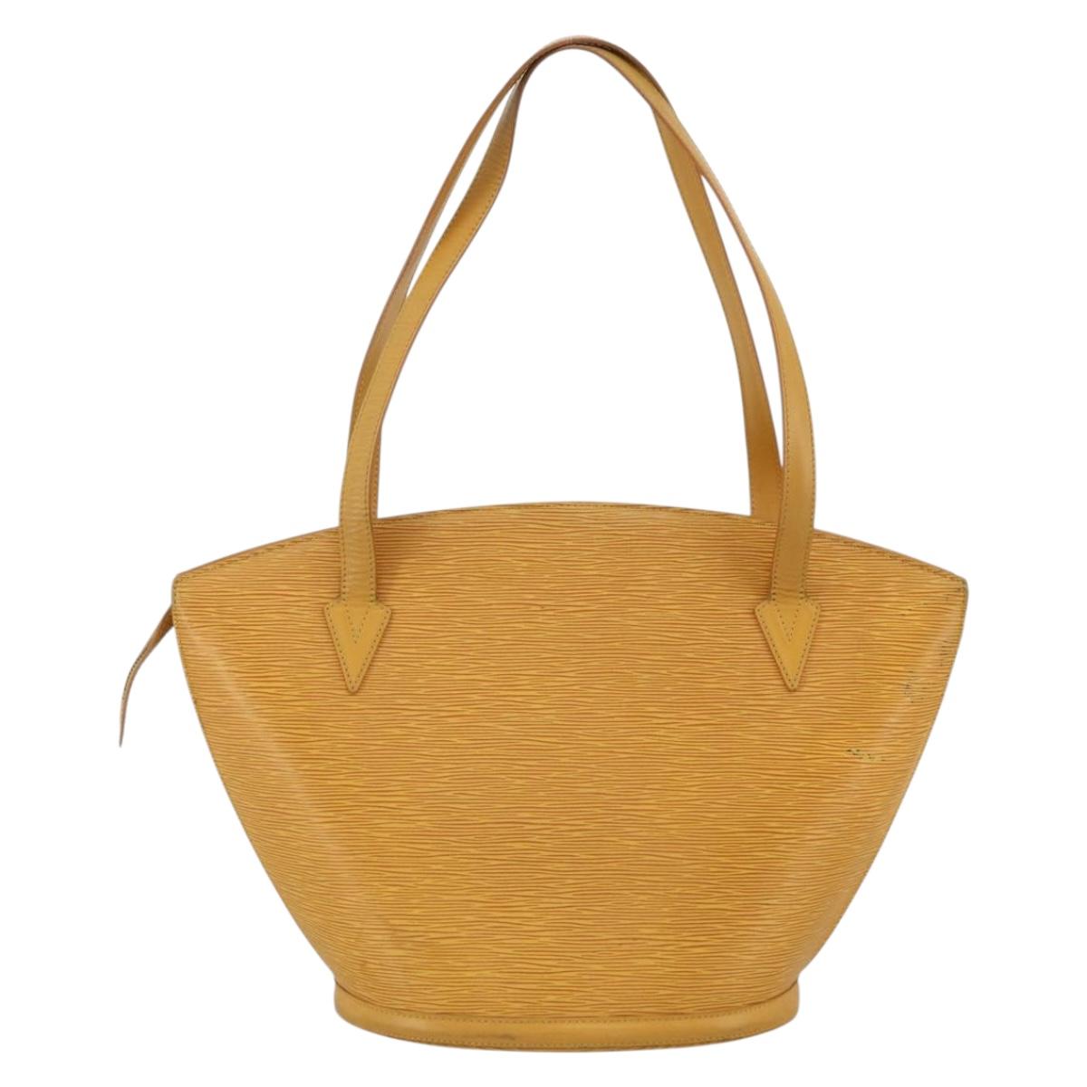 LOUIS VUITTON Epi Saint Jacques Shopping Bag Yellow M52269 LV Auth SW2167
