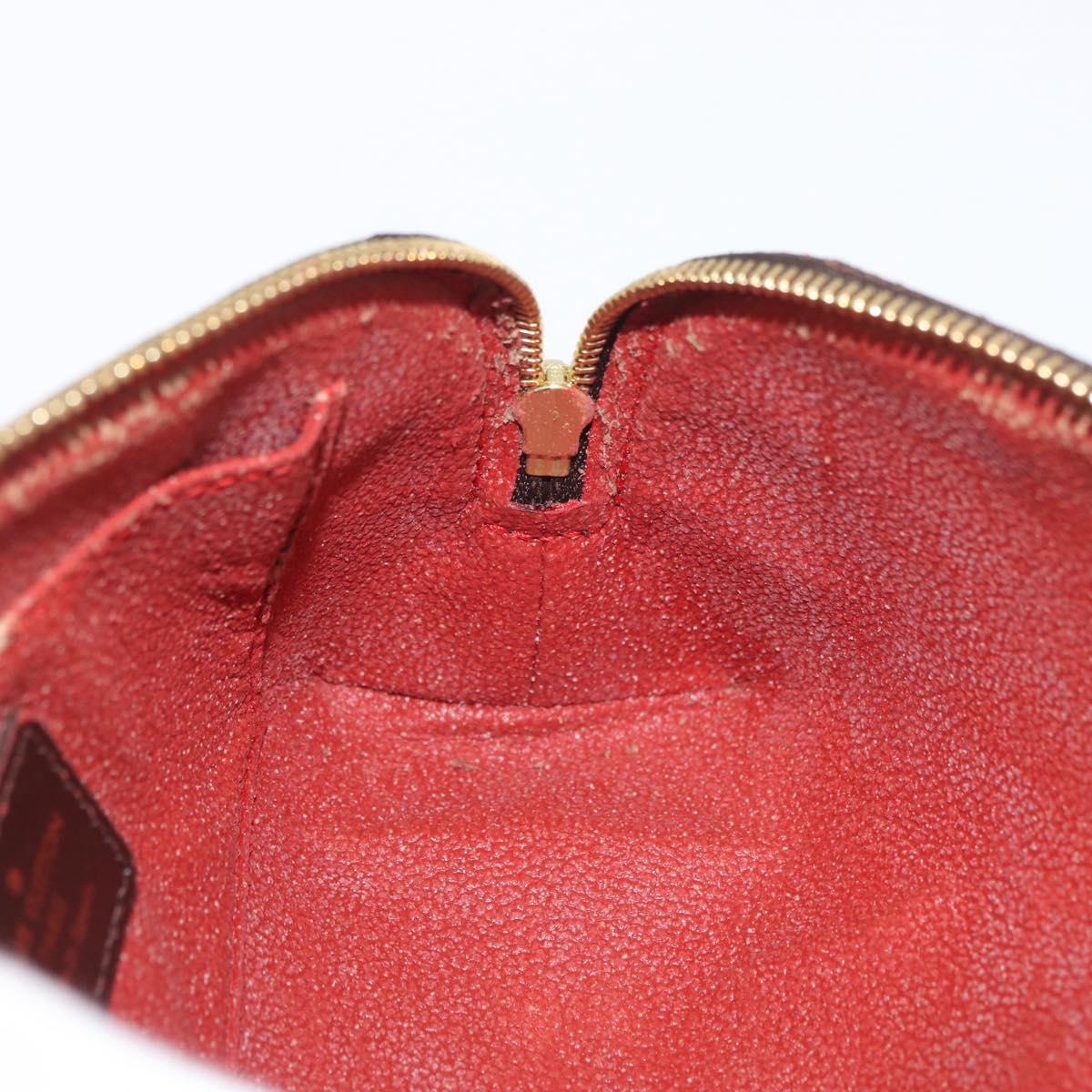 LOUIS VUITTON Damier Ebene Pochette Cosmetic PM Pouch N47516 LV Auth SW2192