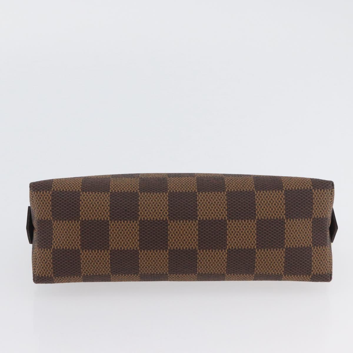LOUIS VUITTON Damier Ebene Pochette Cosmetic PM Pouch N47516 LV Auth SW2192