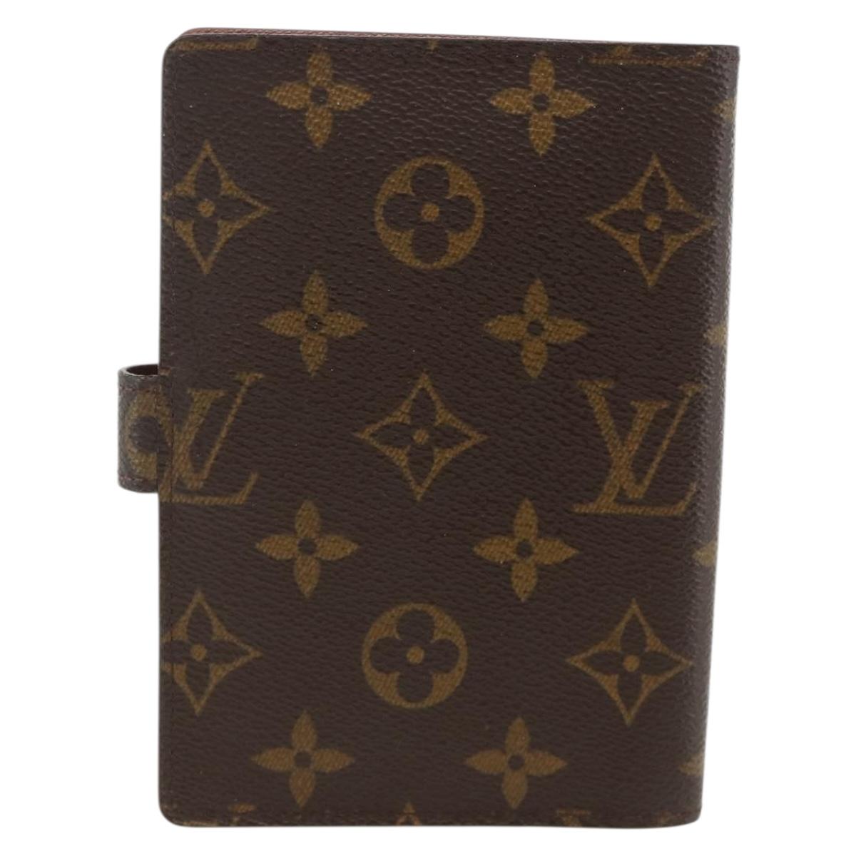 LOUIS VUITTON Monogram Agenda PM Day Planner Cover R20005 LV Auth SW2193