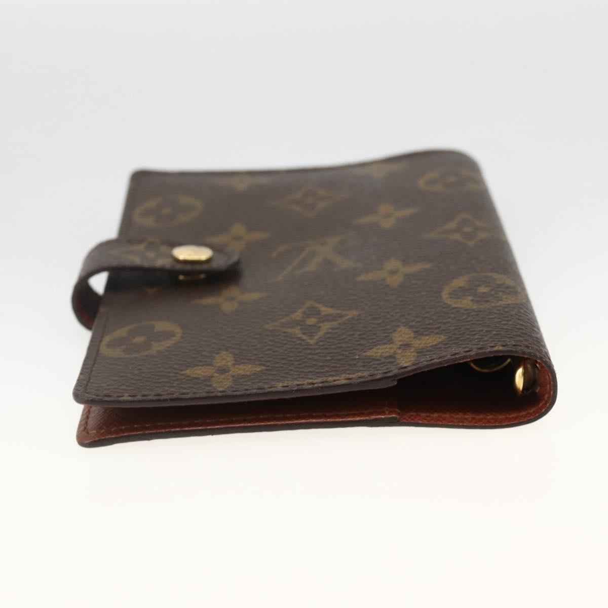 LOUIS VUITTON Monogram Agenda PM Day Planner Cover R20005 LV Auth SW2193