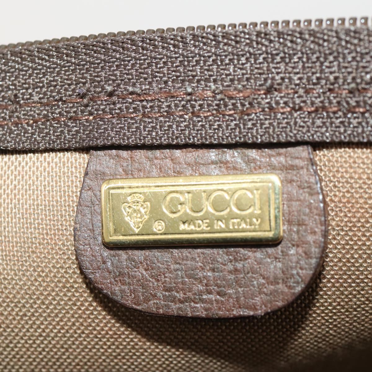 GUCCI GG Supreme Web Sherry Line Bag PVC Beige Red 012 39 6211 9411 Auth SW2202A