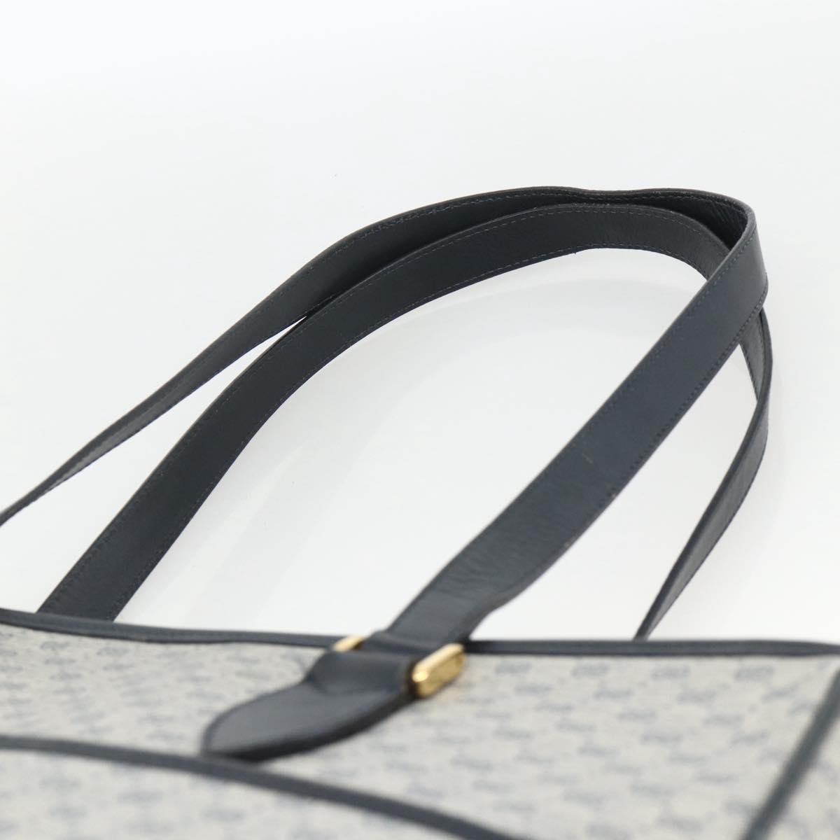 GUCCI Micro GG Supreme Tote Bag PVC Navy Gold 002 39 0149 Auth SW2203