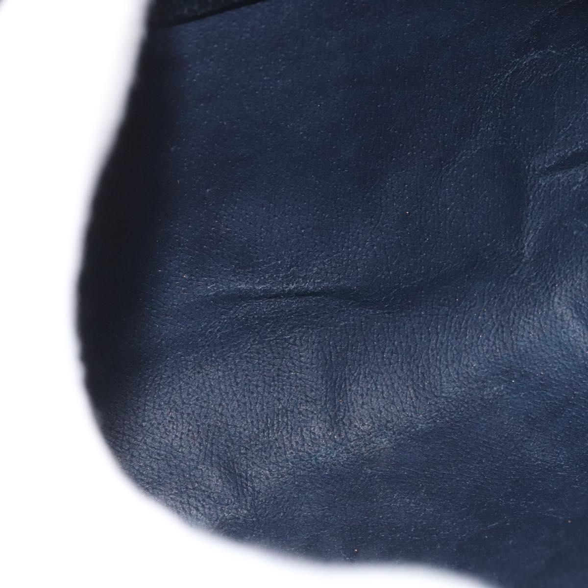 GUCCI GG Supreme Sherry Line Bag PVC Navy Gold Red 68 02 005 Auth SW2204