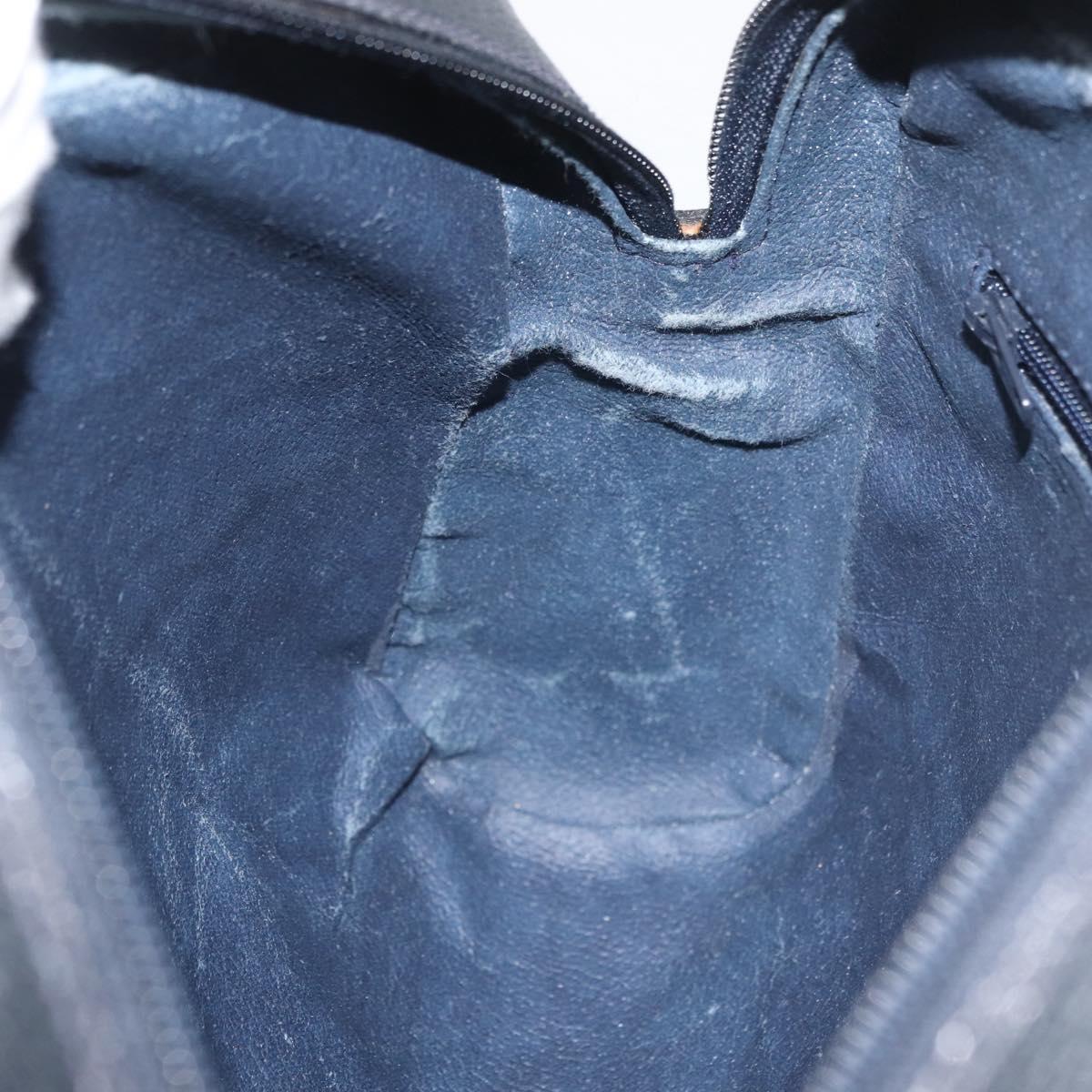 GUCCI GG Supreme Sherry Line Bag PVC Navy Gold Red 68 02 005 Auth SW2204