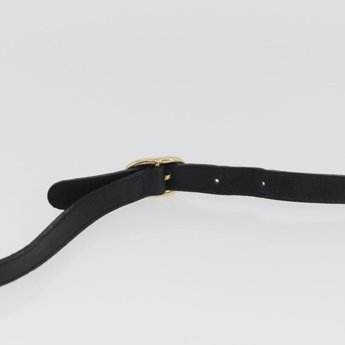 GUCCI GG Supreme Sherry Line Bag PVC Navy Gold Red 68 02 005 Auth SW2204