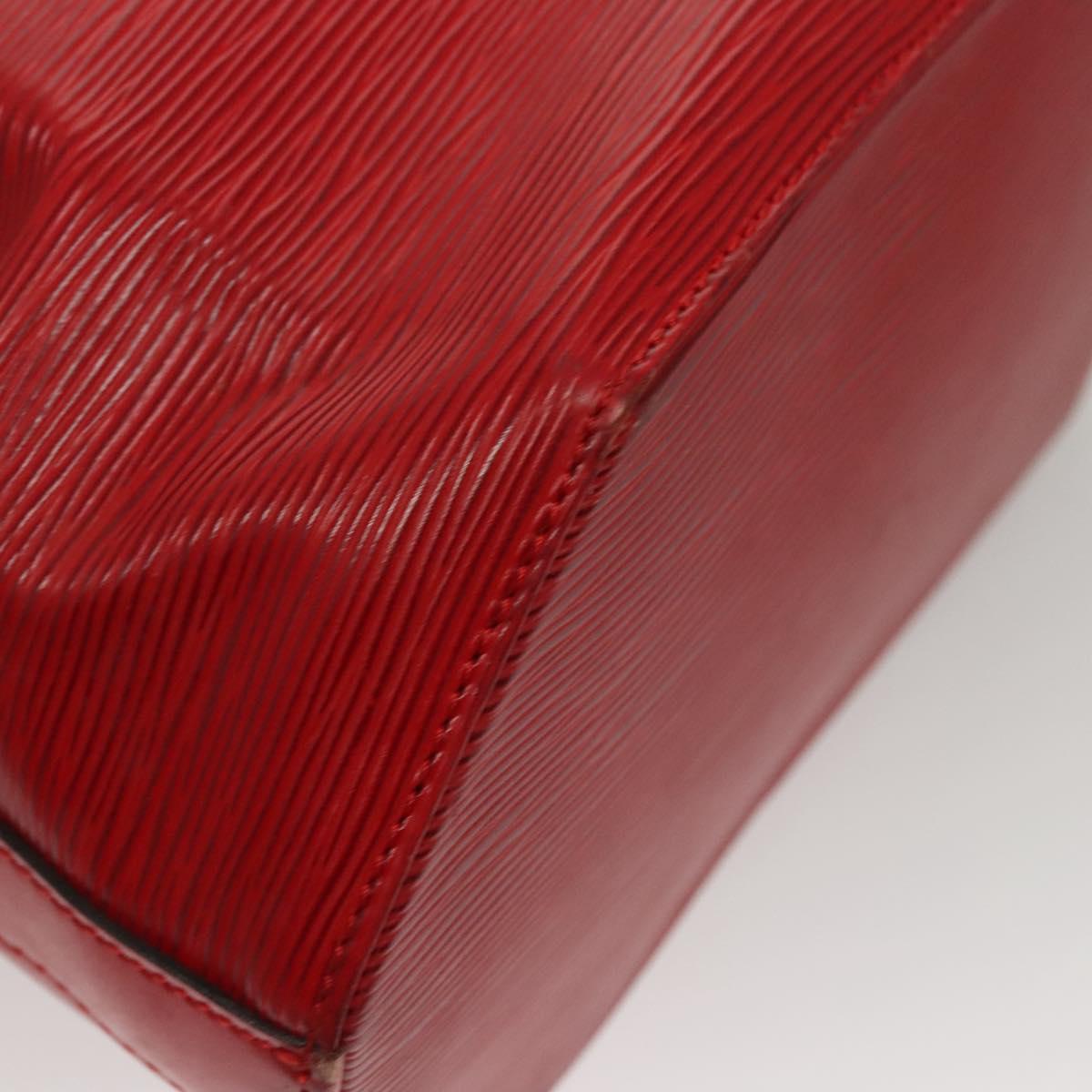 LOUIS VUITTON Epi Sac Depaule PM Shoulder Bag Red M80207 LV Auth sw221