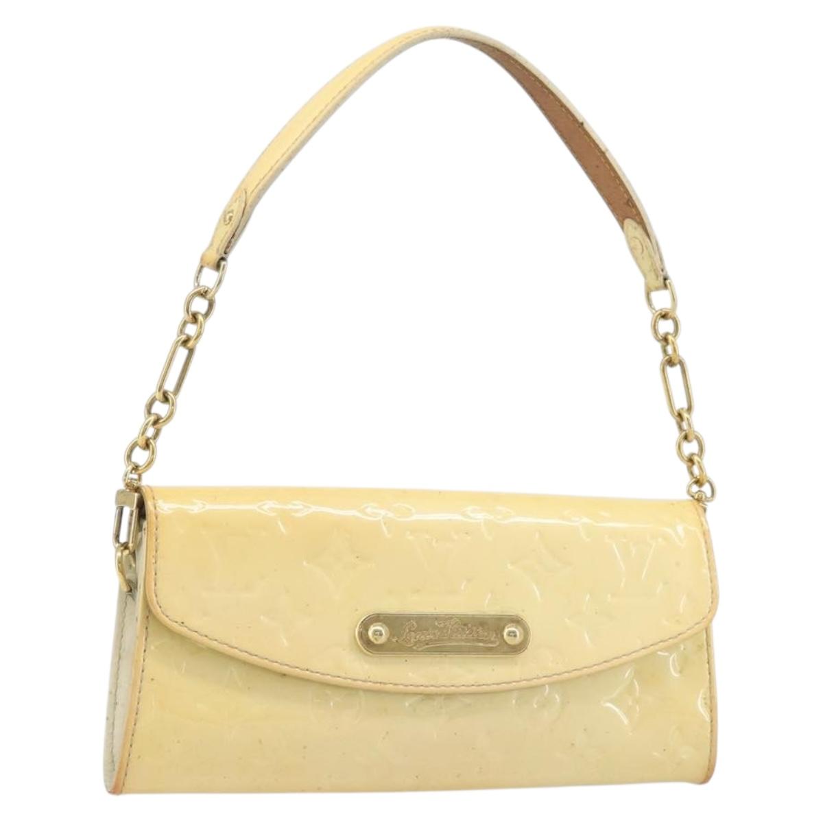 LOUIS VUITTON Vernis Sunset Bluebird Bag Rose florentine M91626 LV Auth SW2242