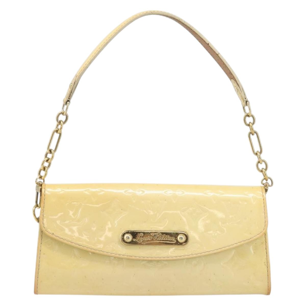 LOUIS VUITTON Vernis Sunset Bluebird Bag Rose florentine M91626 LV Auth SW2242