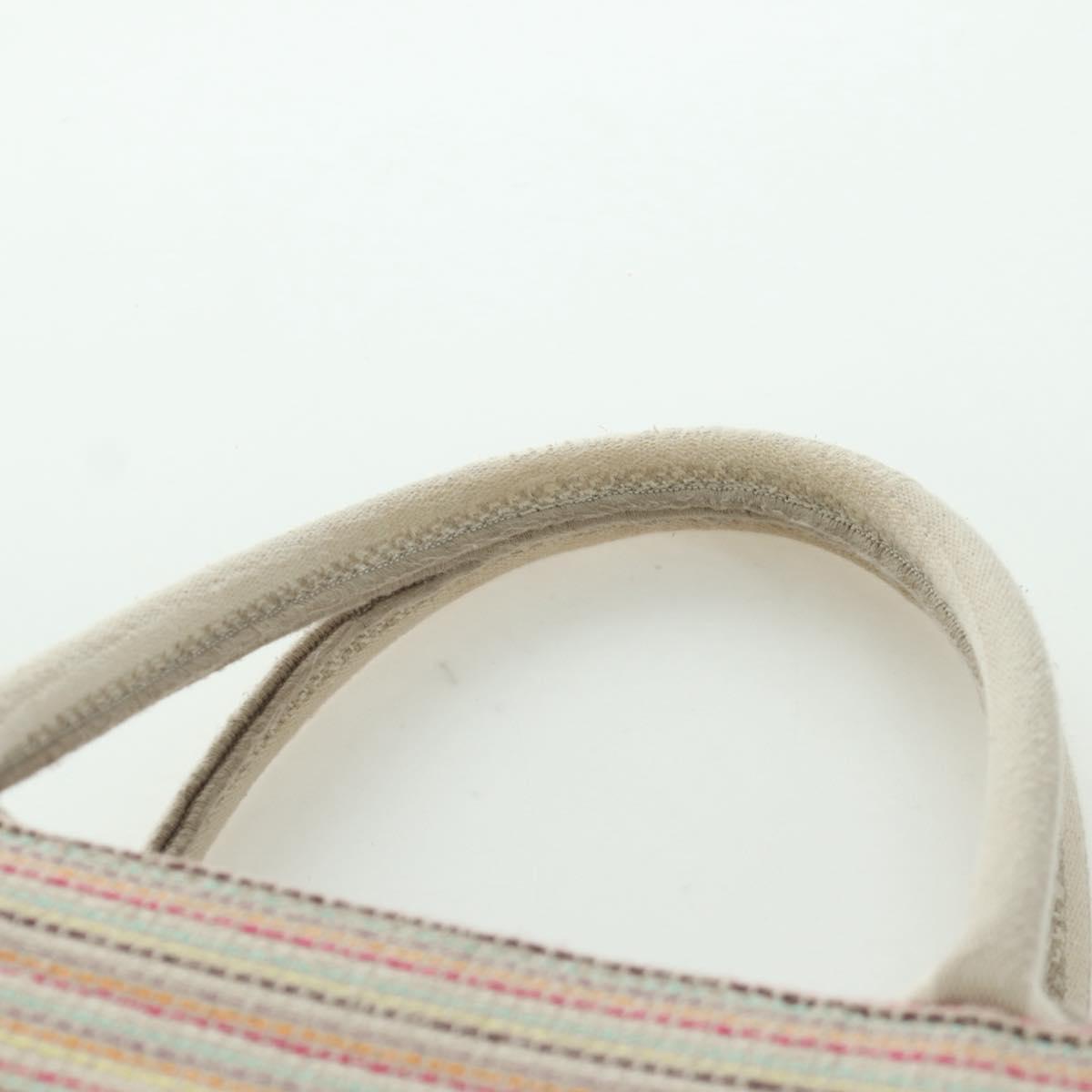 Christian Dior Book Tote Tote Bag Canvas Beige Auth SW2253SAM
