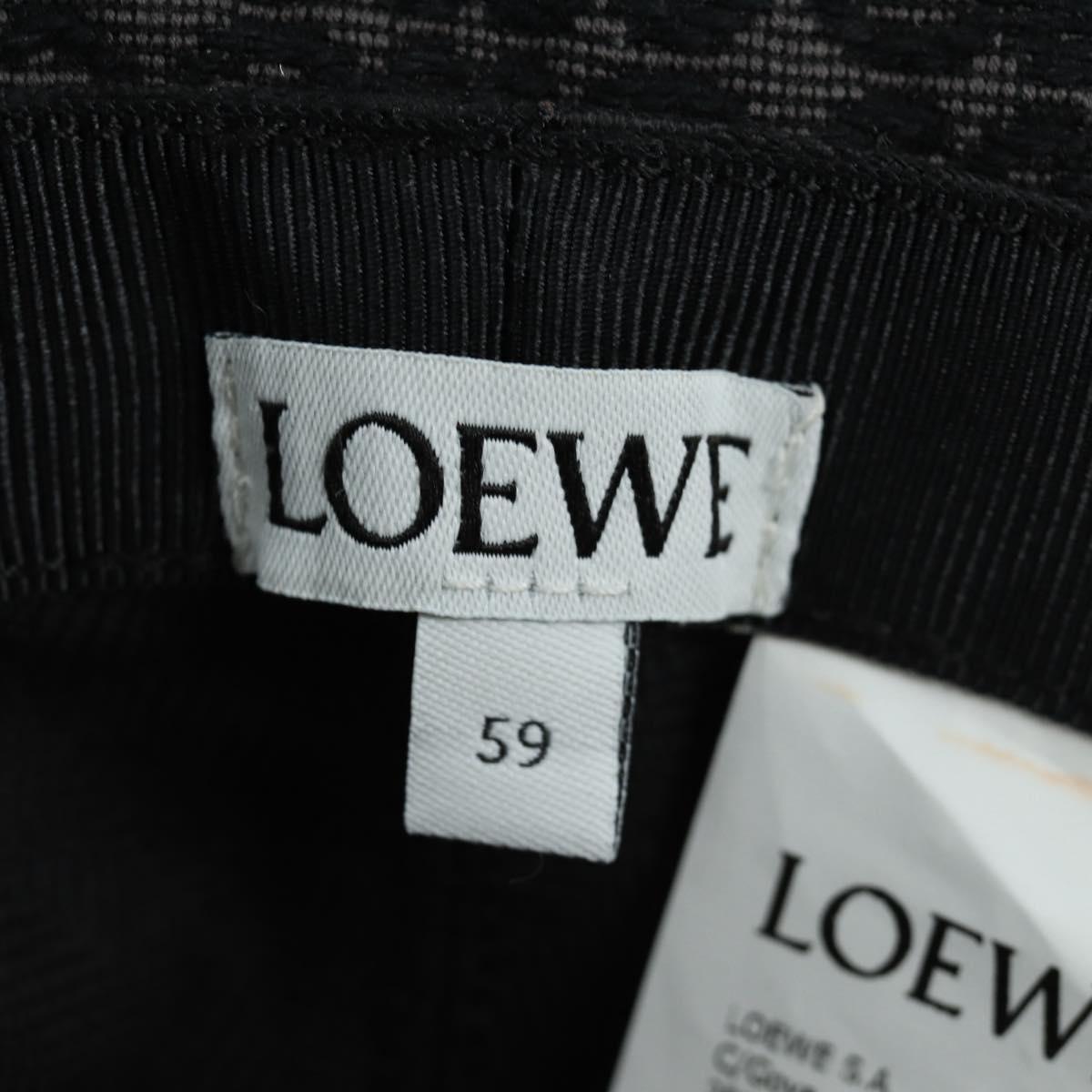 LOEWE Anagram Ghibli Spirited Away No Face Bucket Hat Black Auth SW2255SM