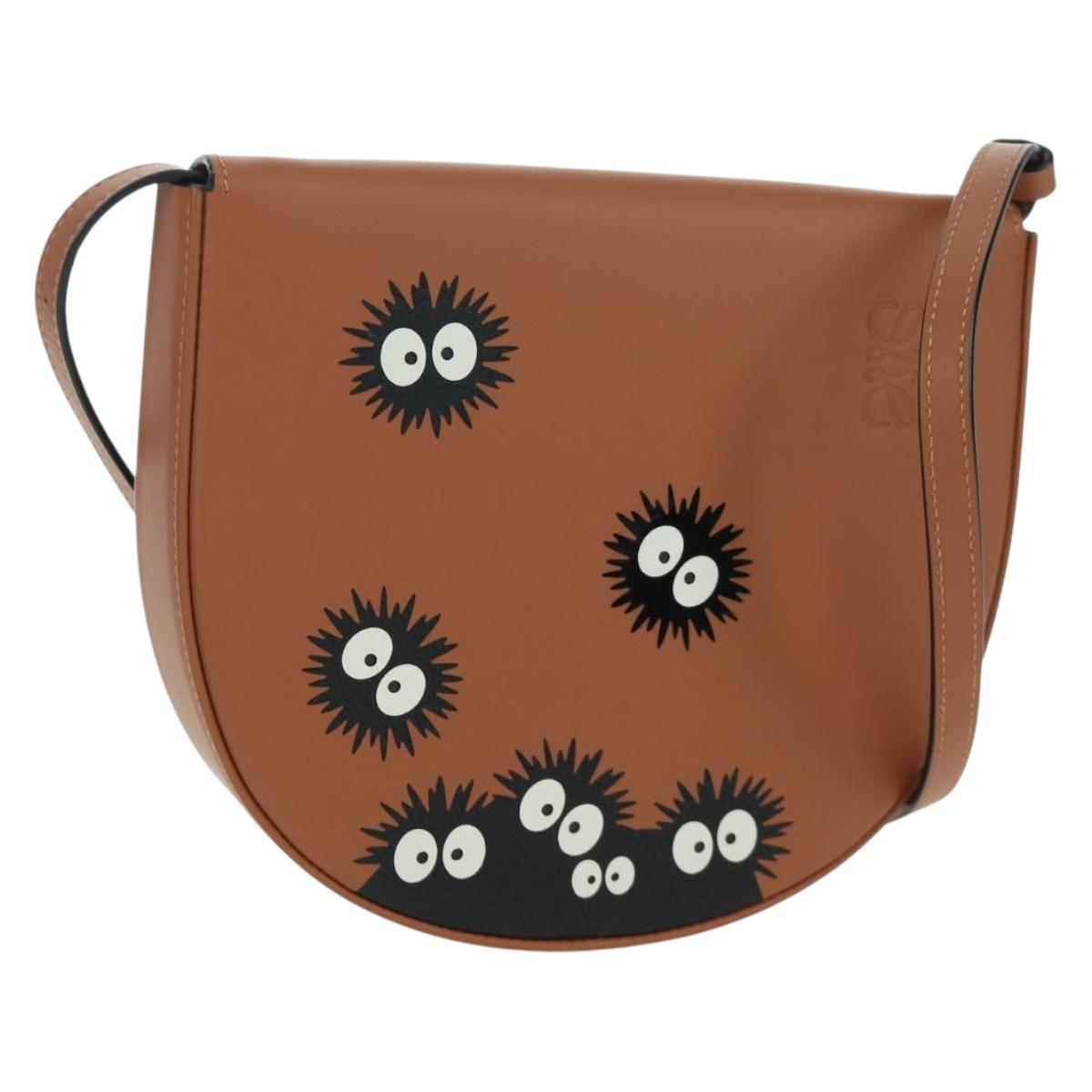 LOEWE Ghibli's Totoro Soot Sprites Dust Bunny HEEL BAG A661V01X05 Auth SW2259SM