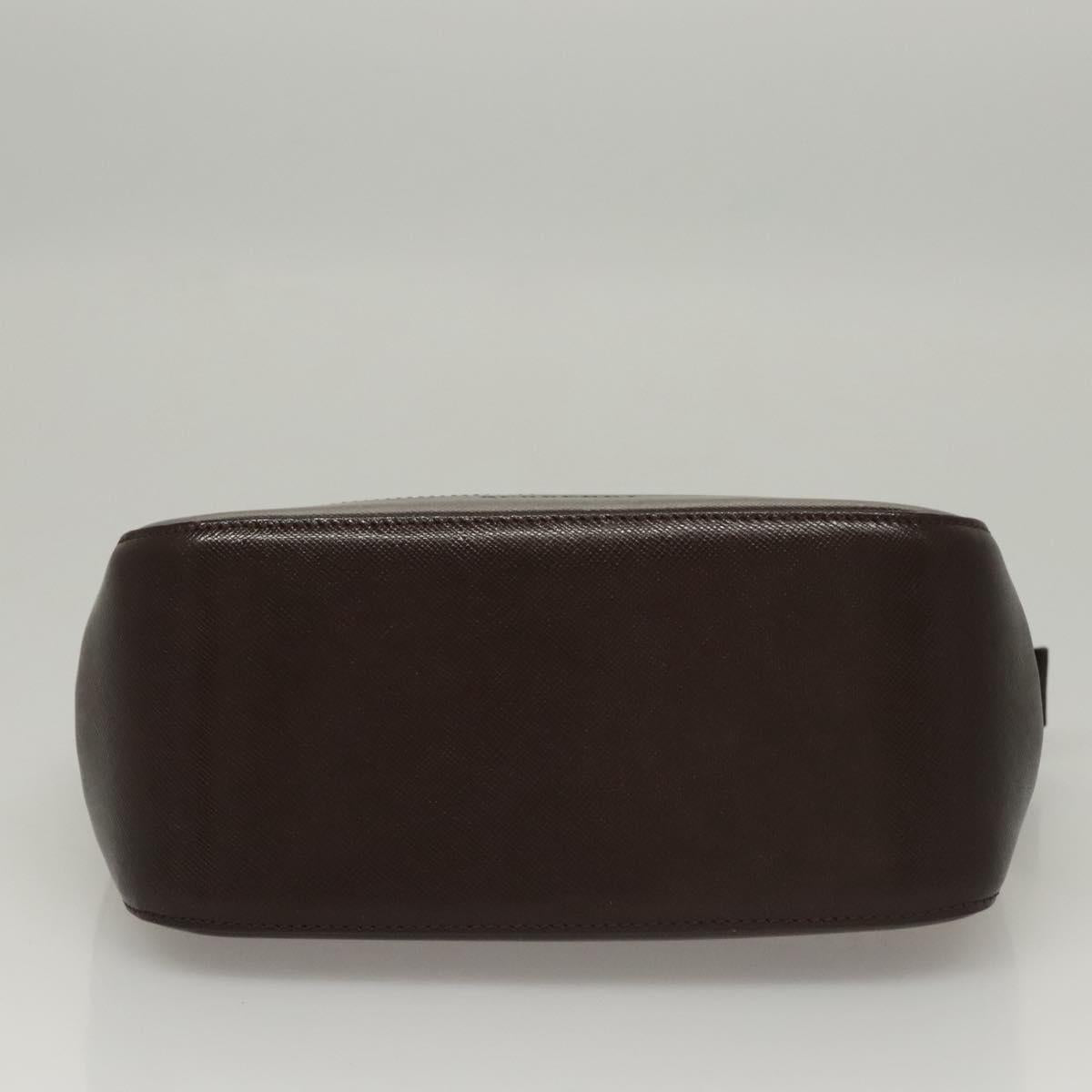 BURBERRY Nova Check Hand Bag Canvas Beige Auth sw226