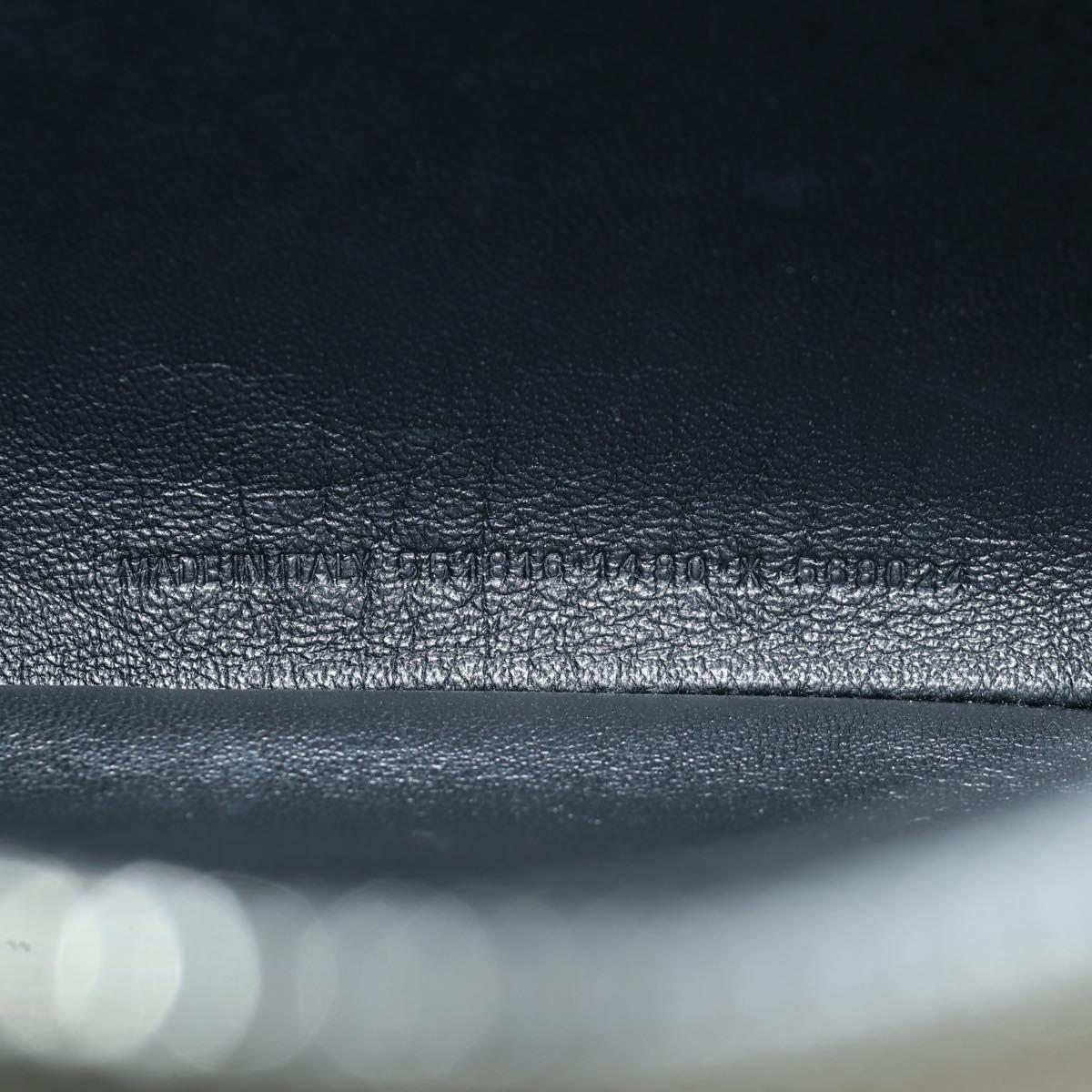 BALENCIAGA Clutch Bag Leather Silver Auth SW2267M