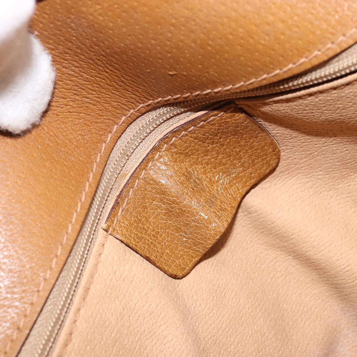 GUCCI GG Supreme Shoulder Bag PVC Ivory Gold 56 02 504 Auth SW2273