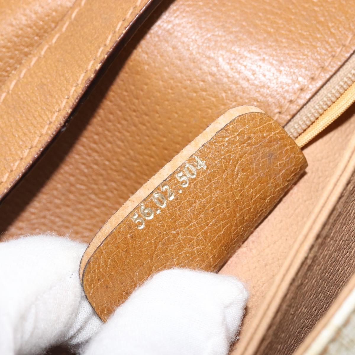 GUCCI GG Supreme Shoulder Bag PVC Ivory Gold 56 02 504 Auth SW2273