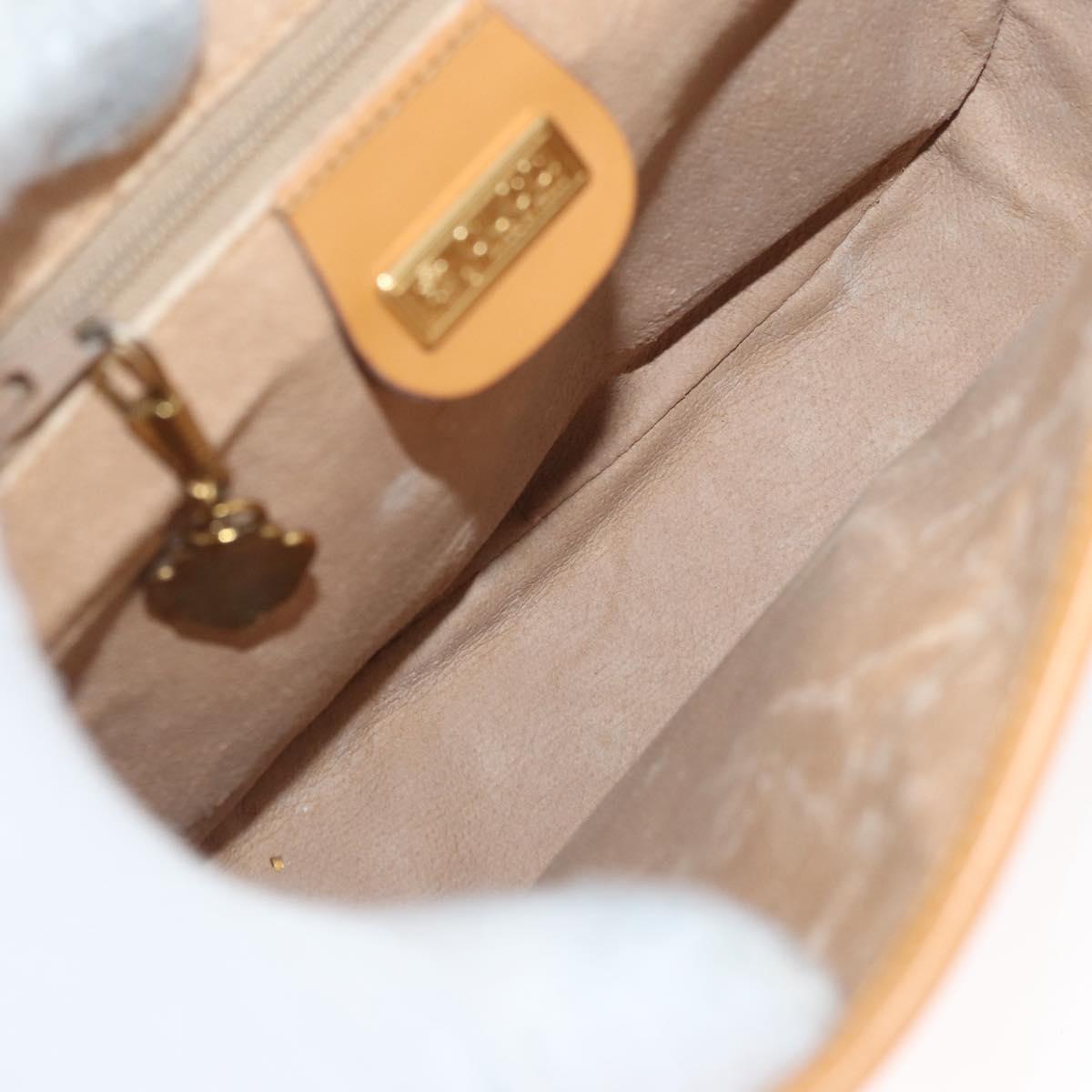 GUCCI Micro GG Supreme Shoulder Bag PVC Beige Gold 001 084 0259 Auth SW2278