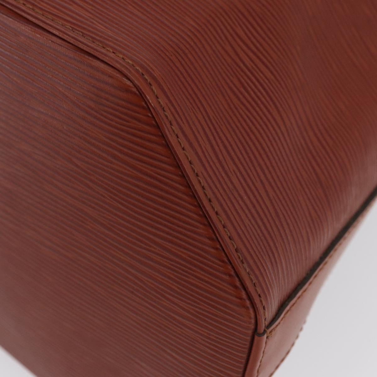 LOUIS VUITTON Epi Sac De Paul PM Shoulder Bag Brown M80203 LV Auth SW2283