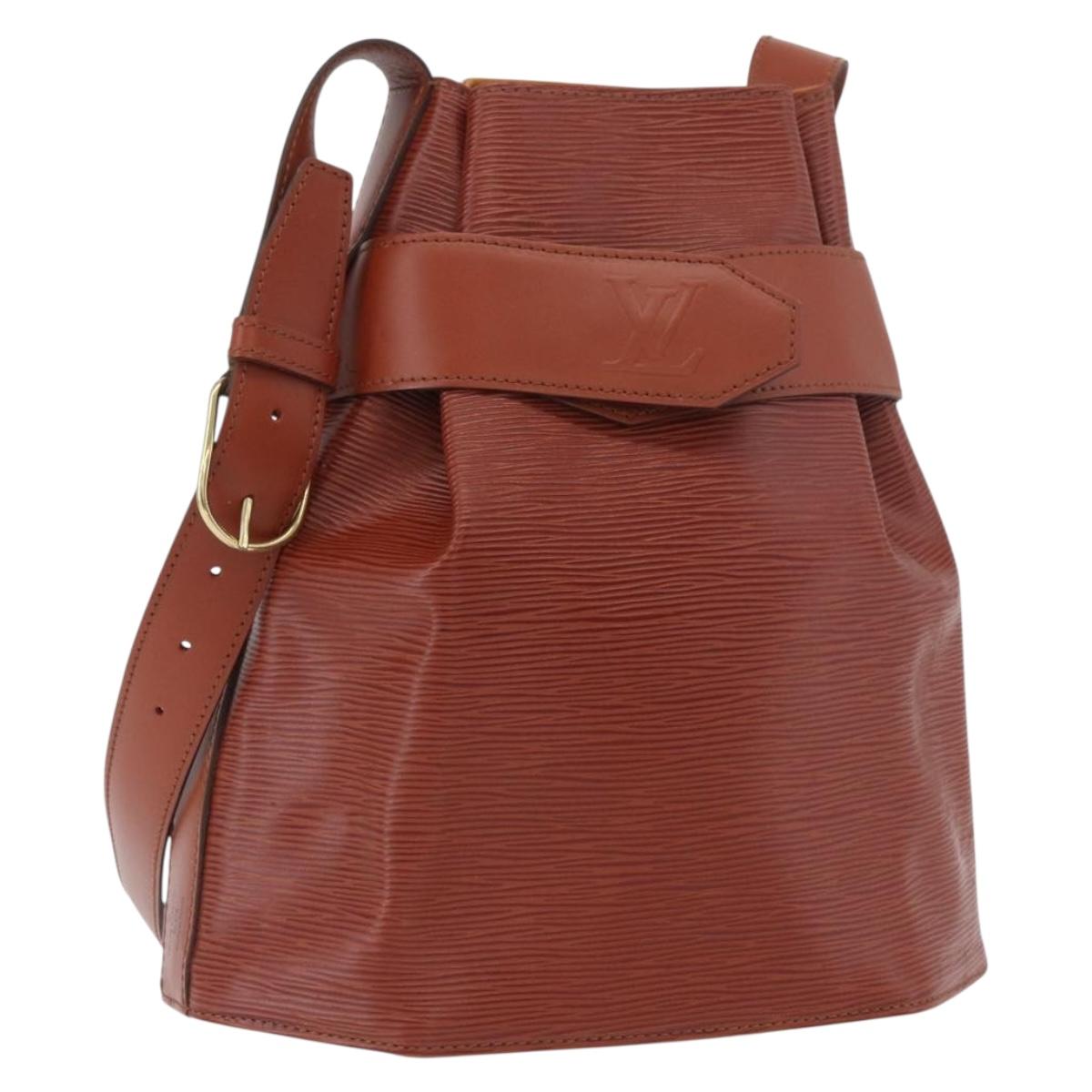LOUIS VUITTON Epi Sac De Paul PM Shoulder Bag Brown M80203 LV Auth SW2283