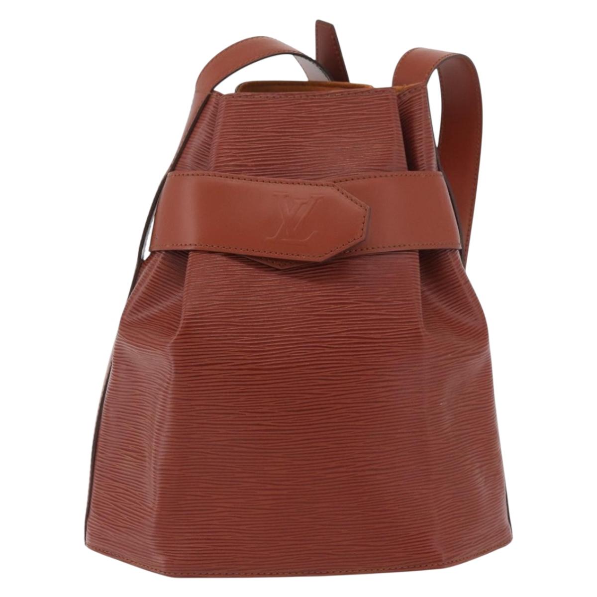 LOUIS VUITTON Epi Sac De Paul PM Shoulder Bag Brown M80203 LV Auth SW2283