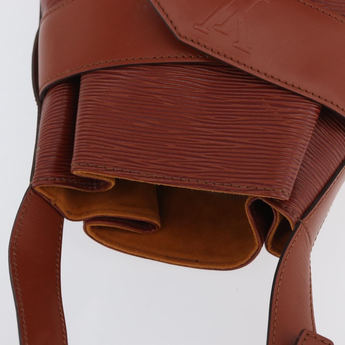 LOUIS VUITTON Epi Sac De Paul PM Shoulder Bag Brown M80203 LV Auth SW2283
