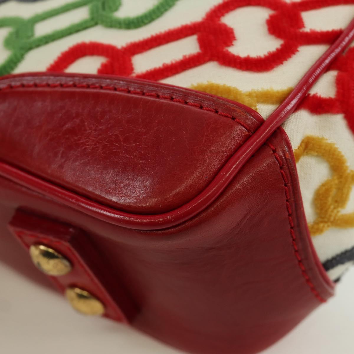 LOUIS VUITTON Monogram Velvet Chain Dolly Pochette Hand Bag M95208 Auth SW2287SM